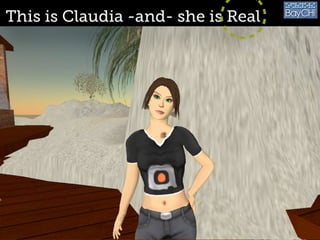 Leandro Agrò | Gmail, Twitter, Skype: leeander
This is Claudia -and- she is Real
 