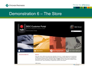 Demonstration 6 – The Store
 