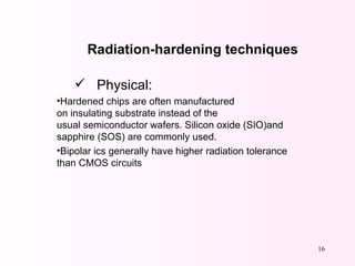 RADIATION HARDENED CHIPS | PPT