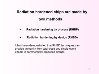 RADIATION HARDENED CHIPS | PPT