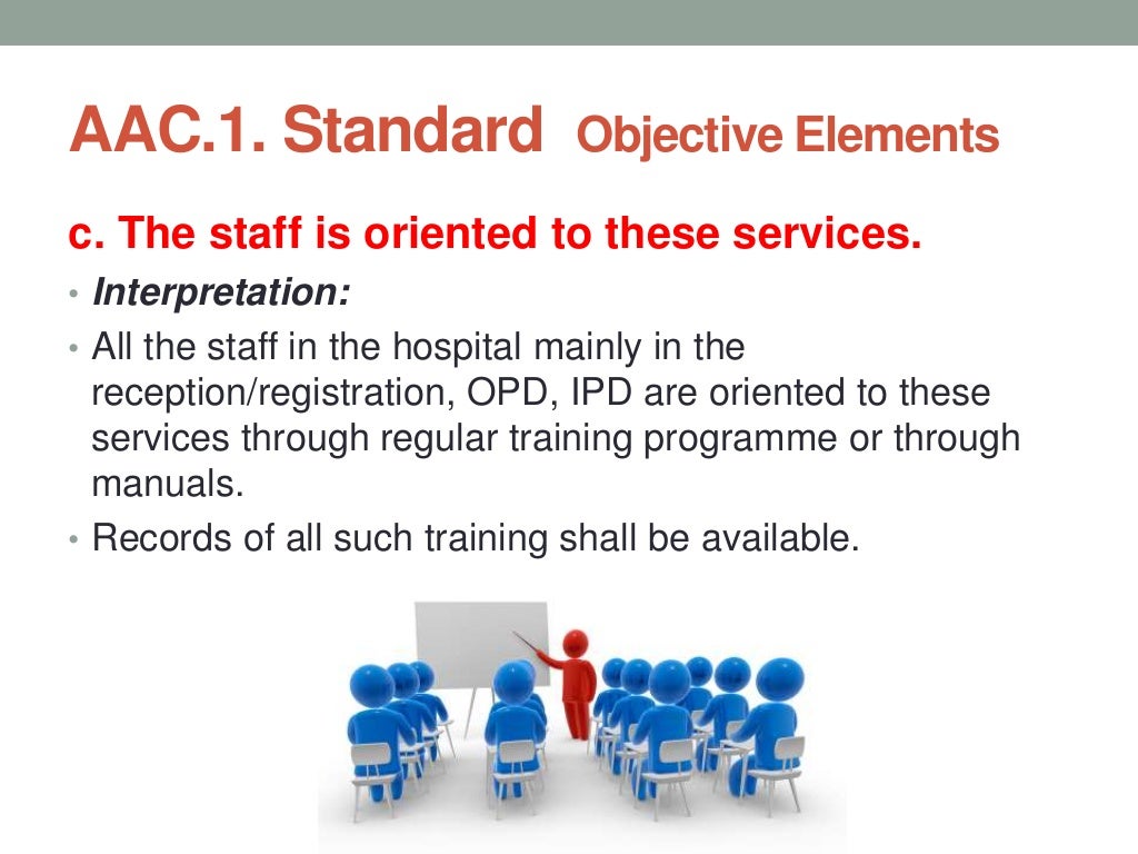 Access, Assessment and Continuity of Care (AAC) NABH
