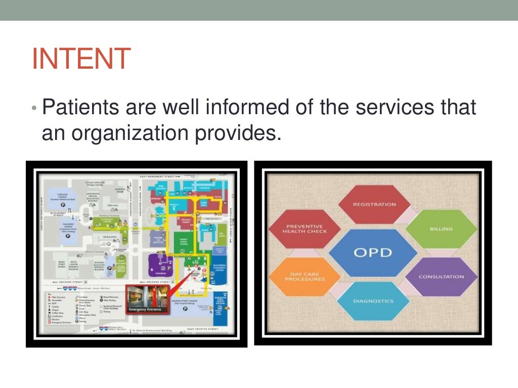 Access, Assessment and Continuity of Care (AAC) NABH