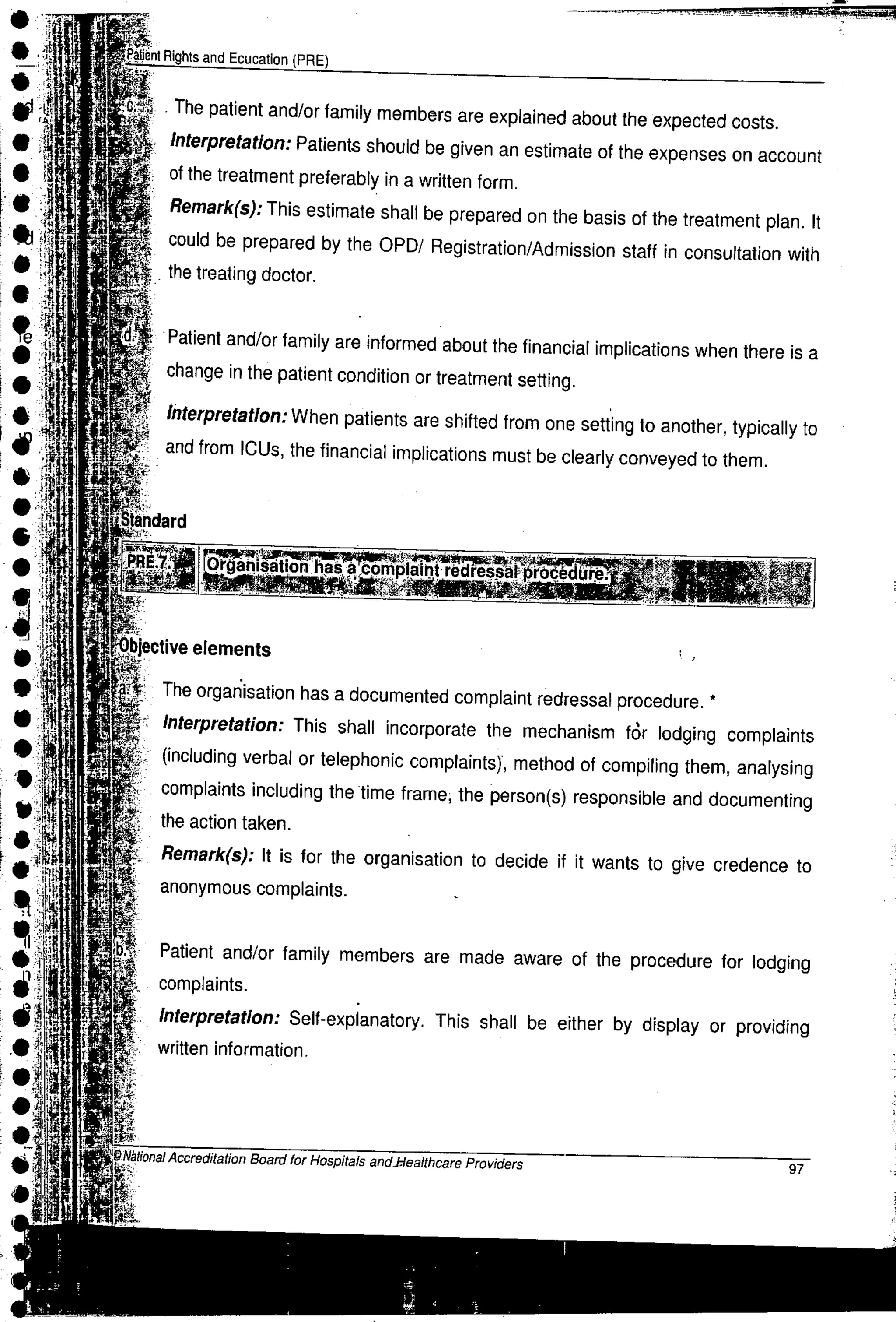 NABH Standards 3rd Edition