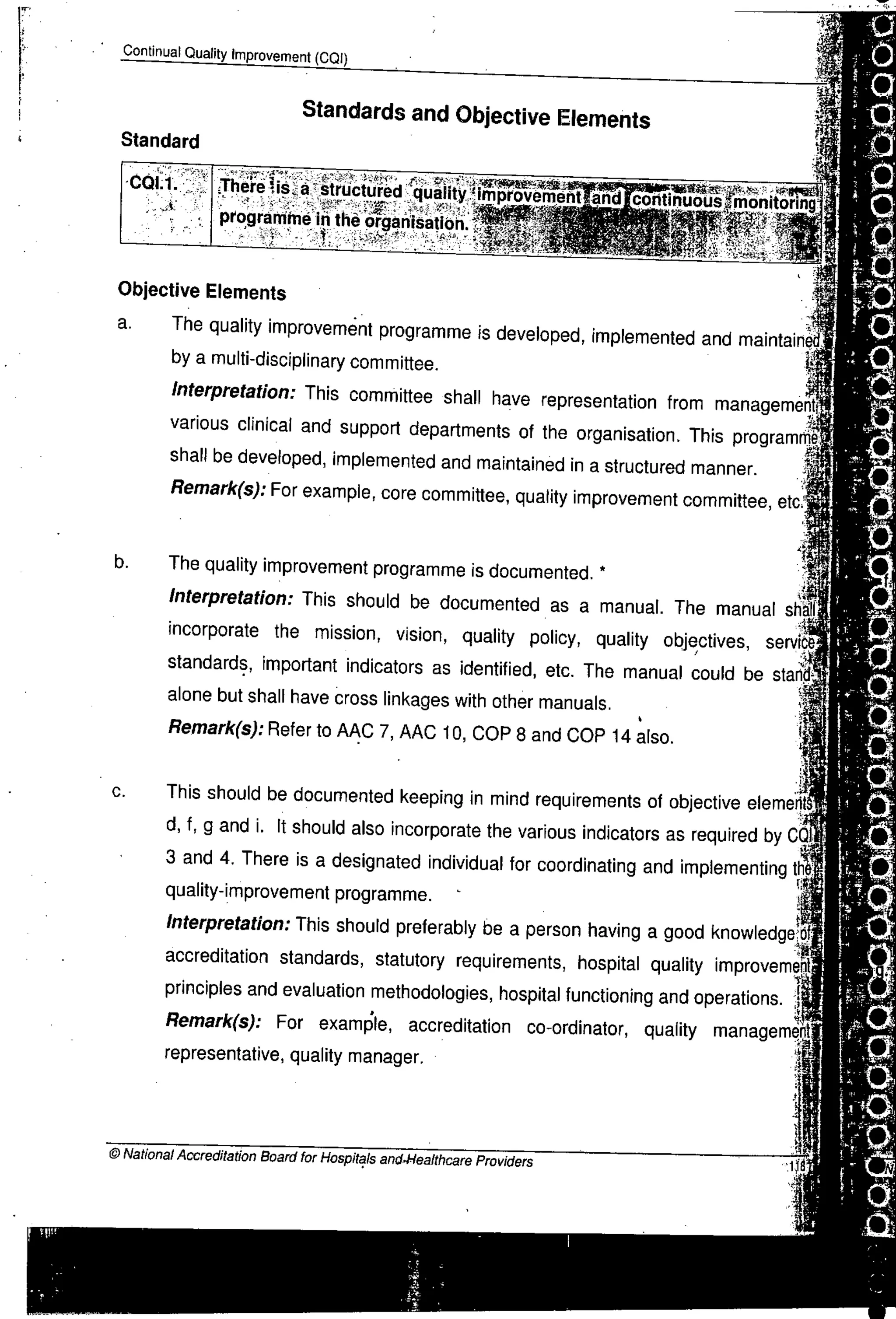 NABH Standards 3rd Edition