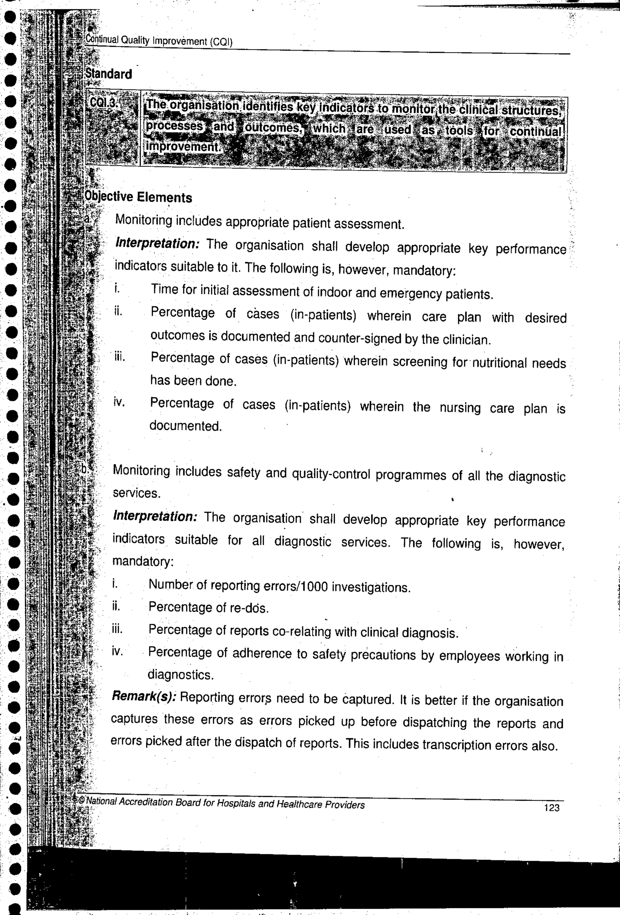 NABH Standards 3rd Edition