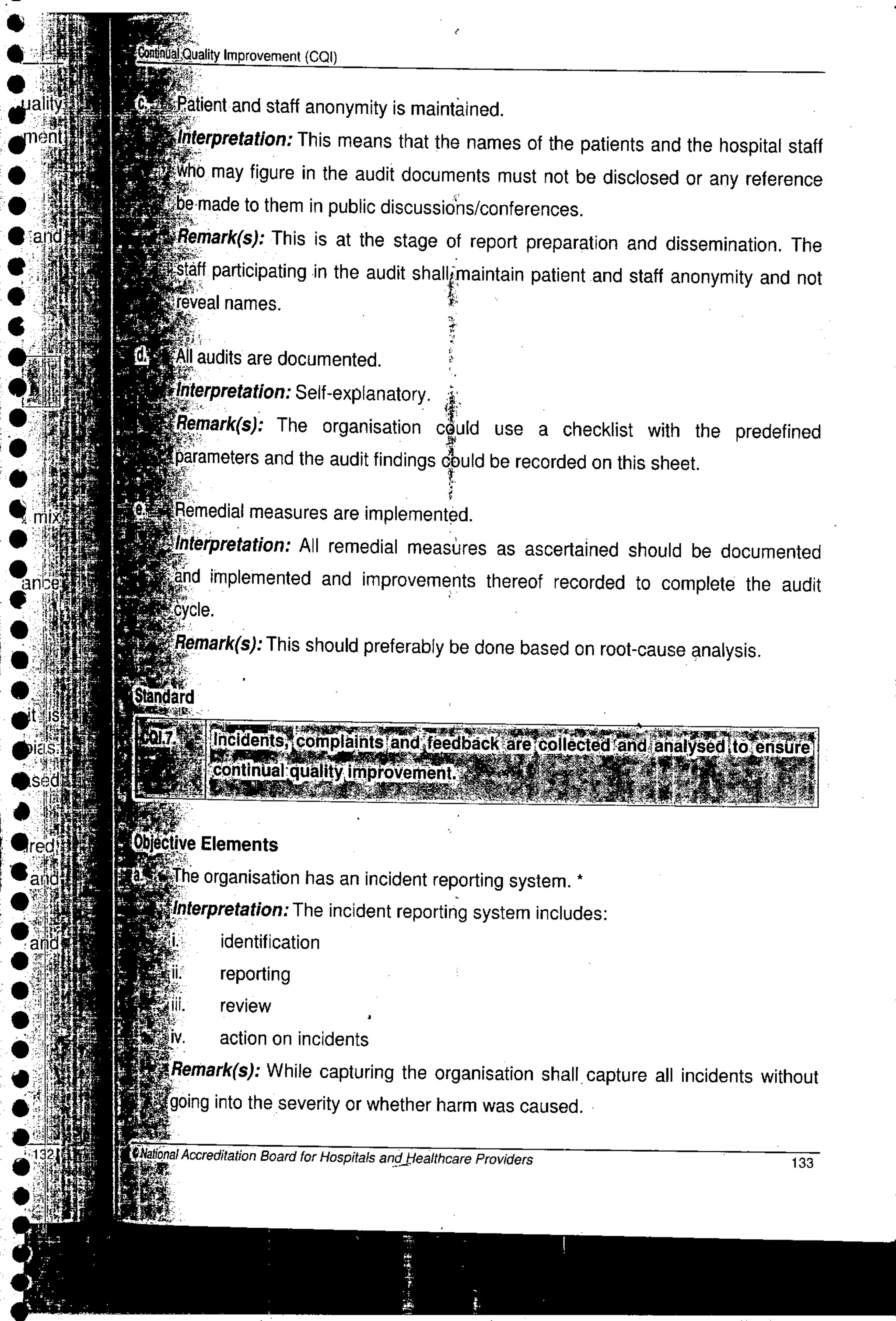 NABH Standards 3rd Edition