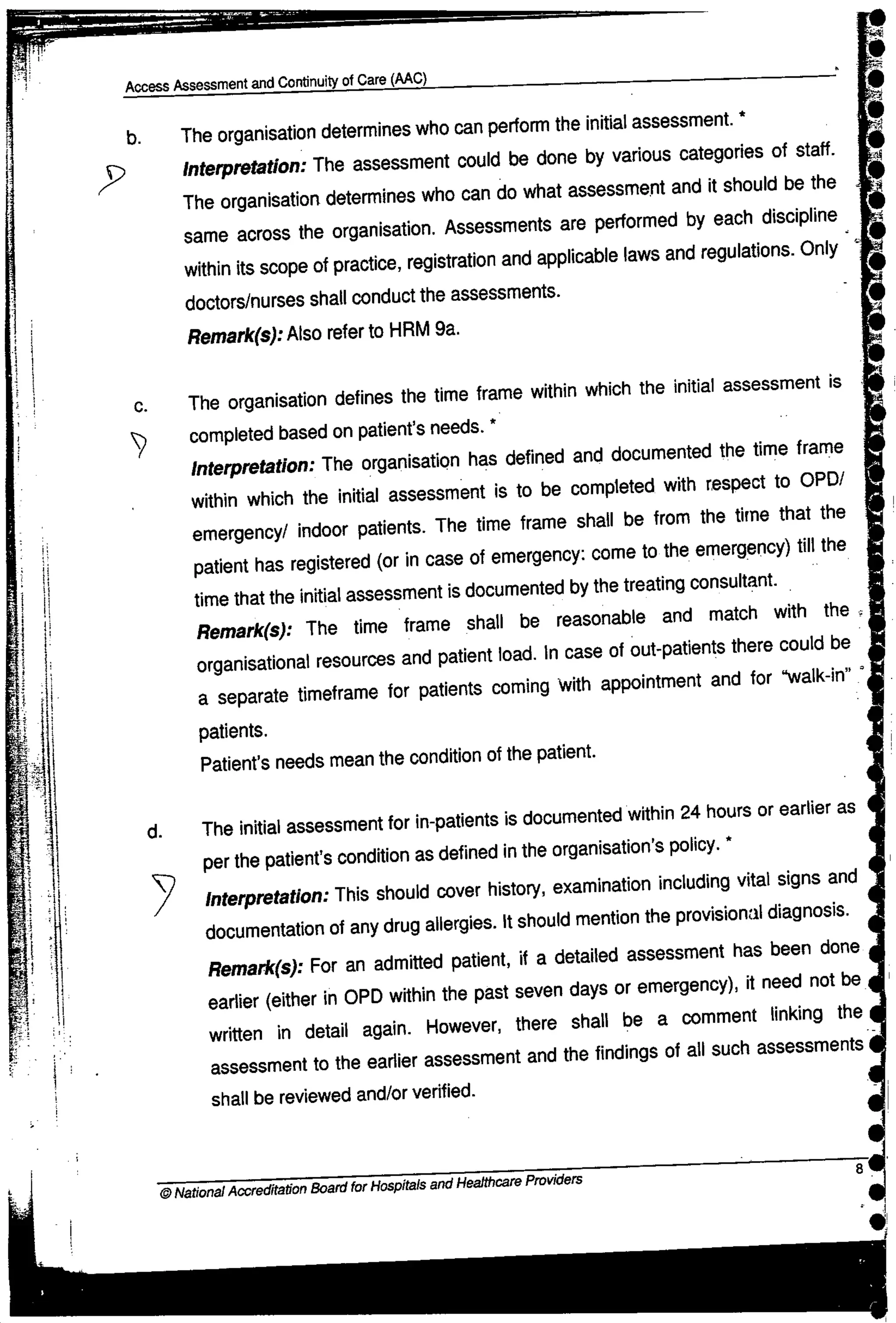 NABH Standards 3rd Edition