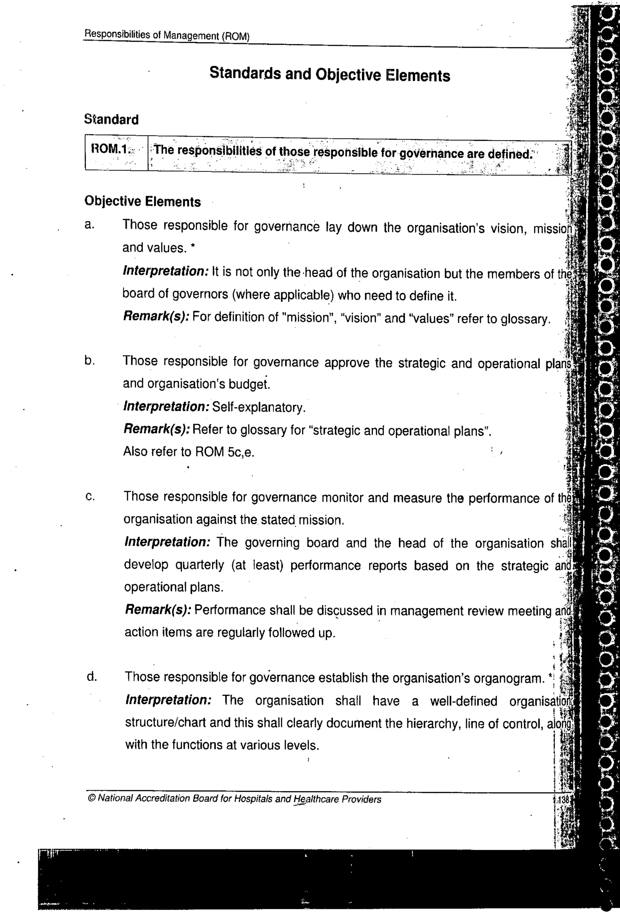 NABH Standards 3rd Edition