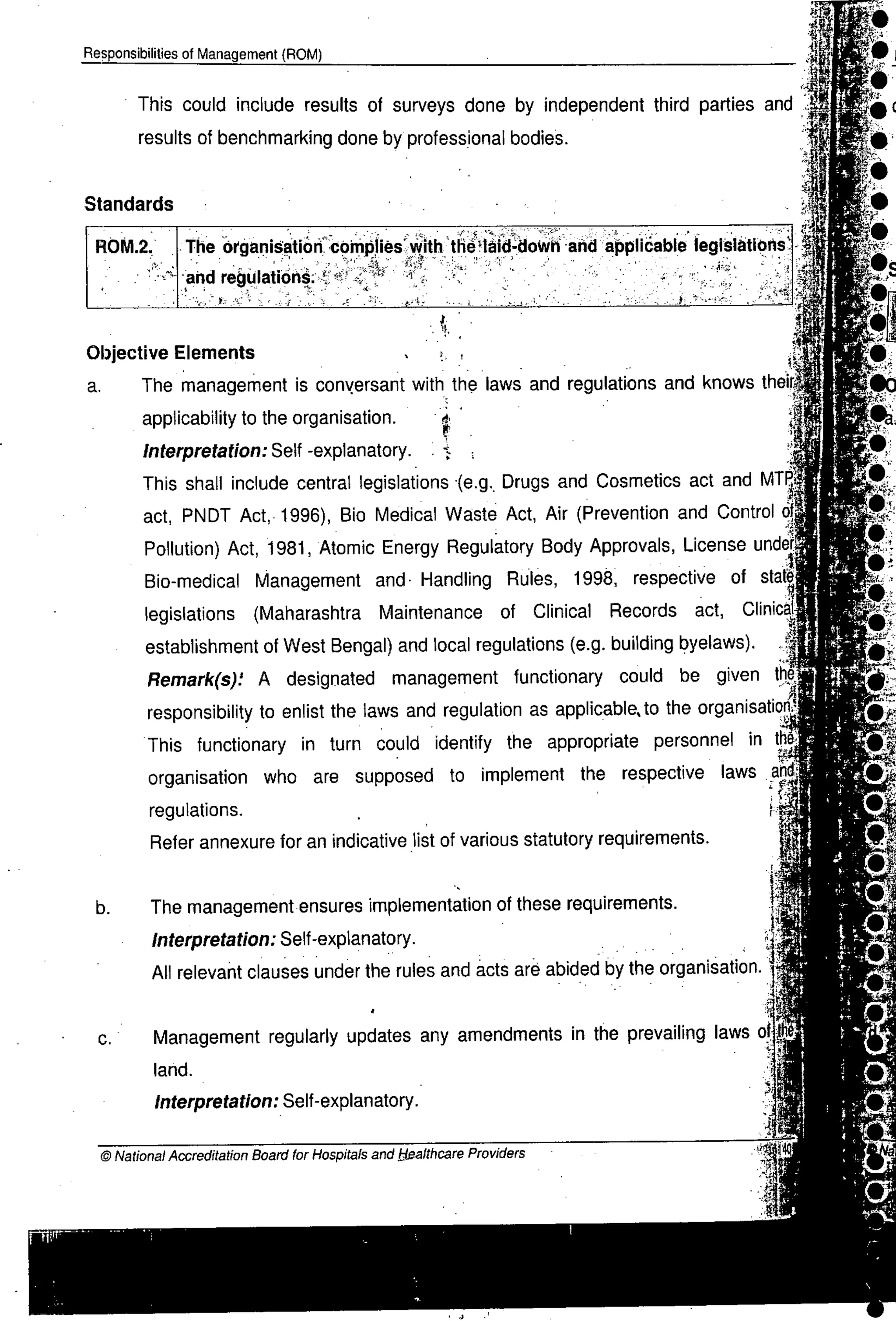 NABH Standards 3rd Edition