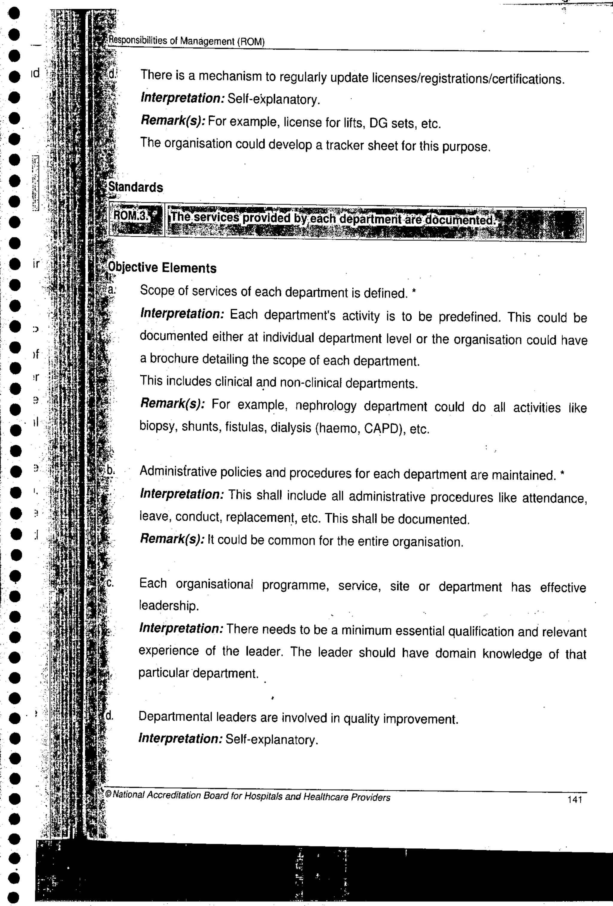NABH Standards 3rd Edition