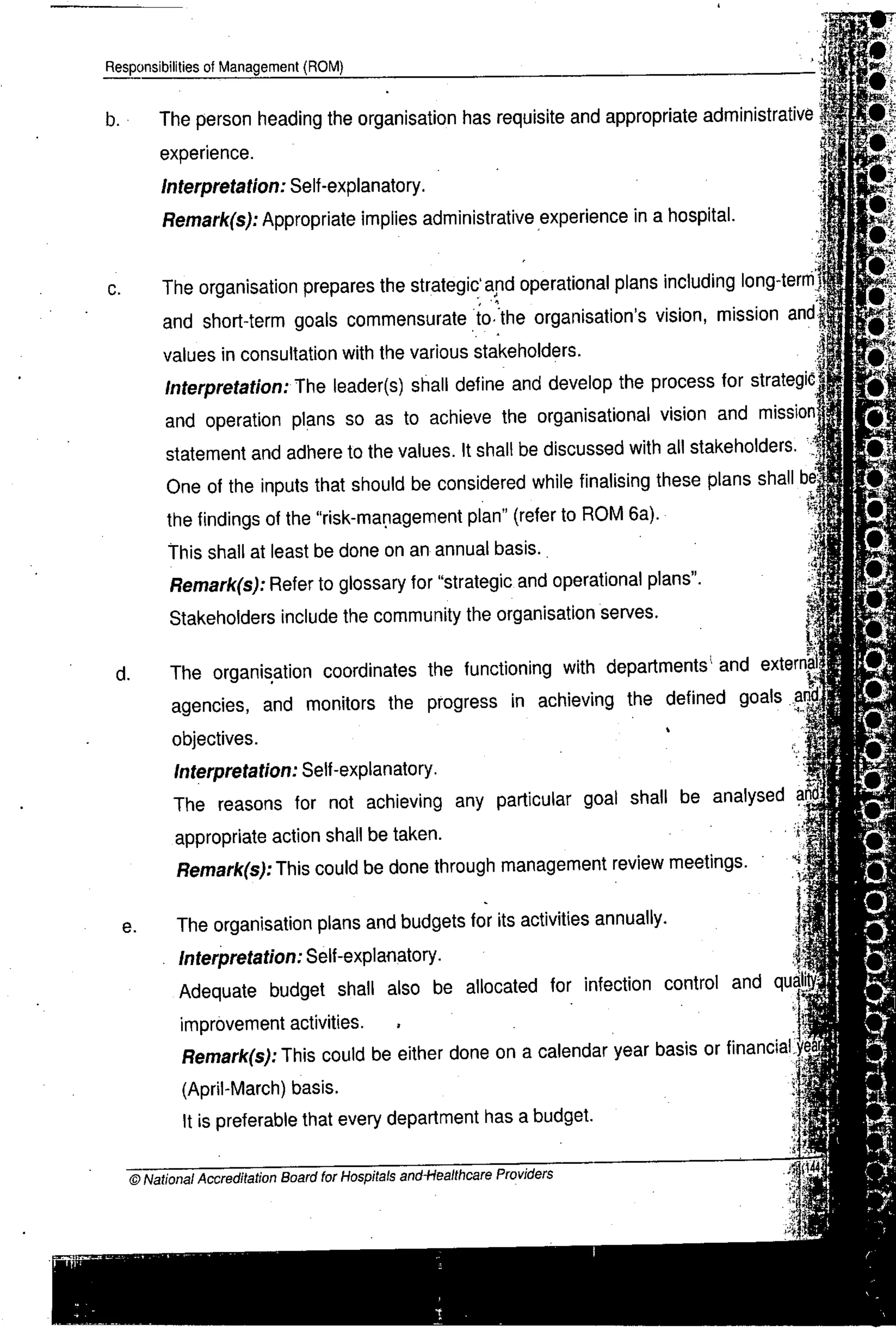 NABH Standards 3rd Edition