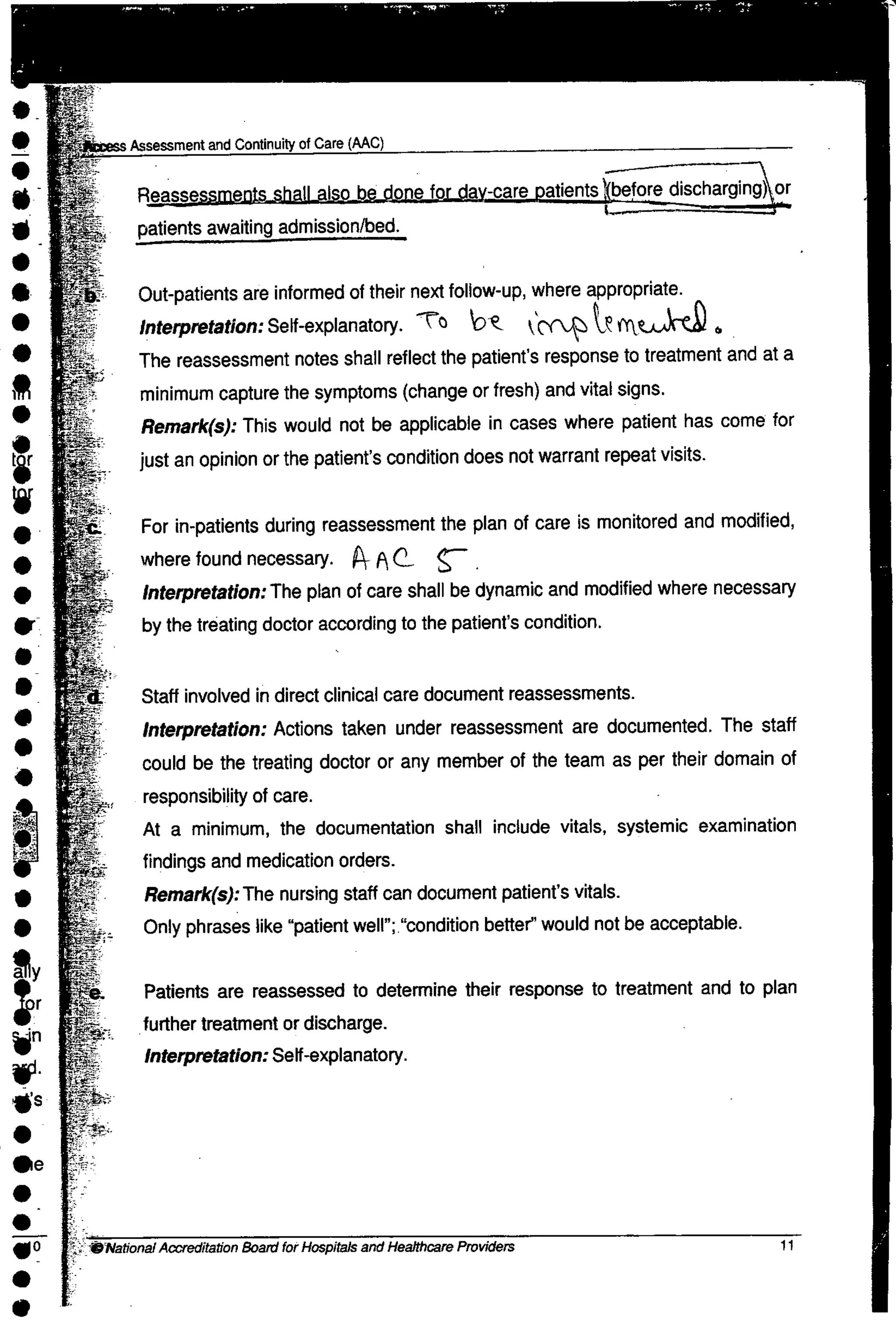 NABH Standards 3rd Edition