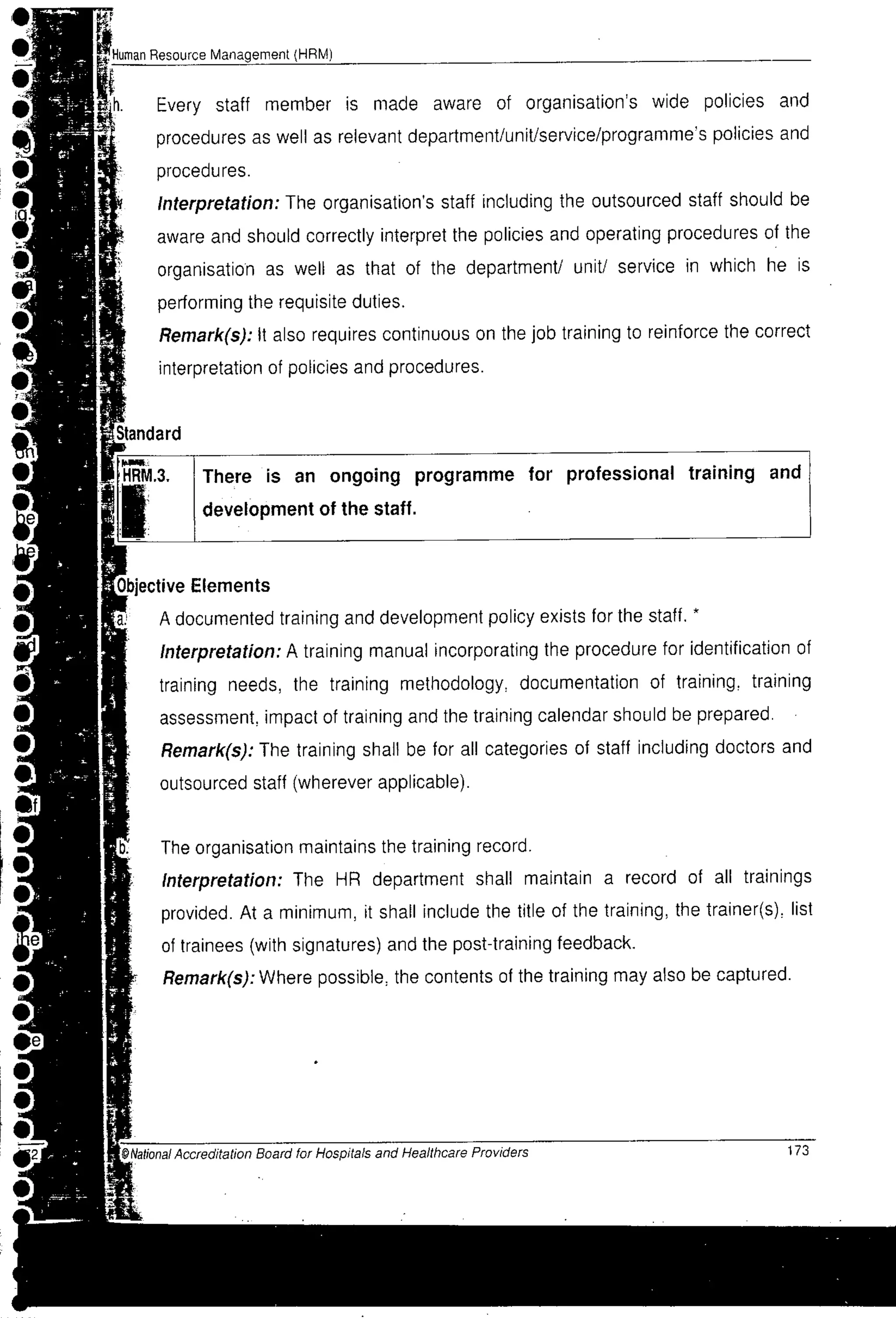 NABH Standards 3rd Edition