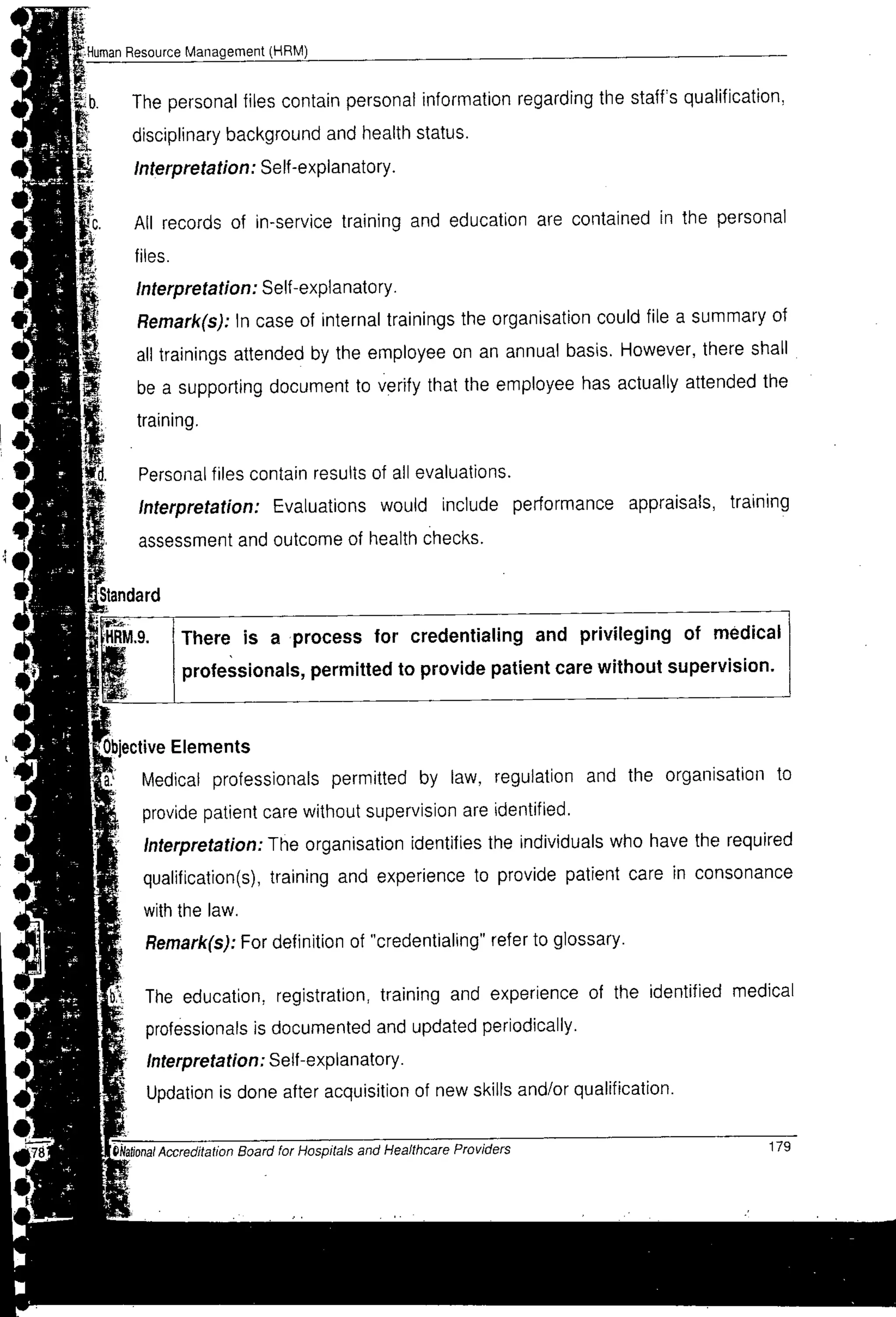 NABH Standards 3rd Edition