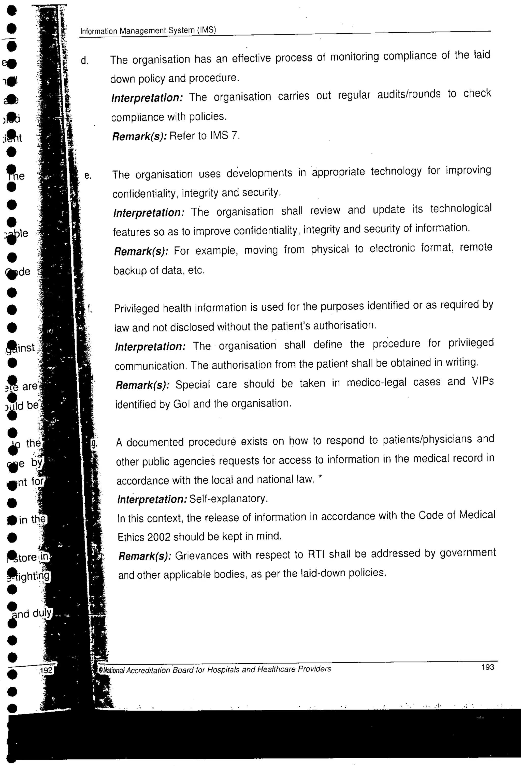 NABH Standards 3rd Edition