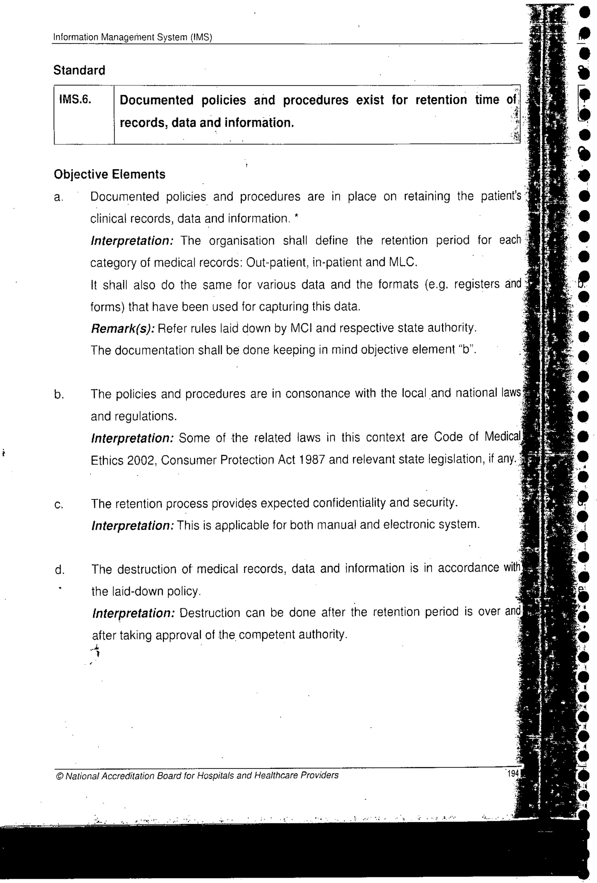 NABH Standards 3rd Edition