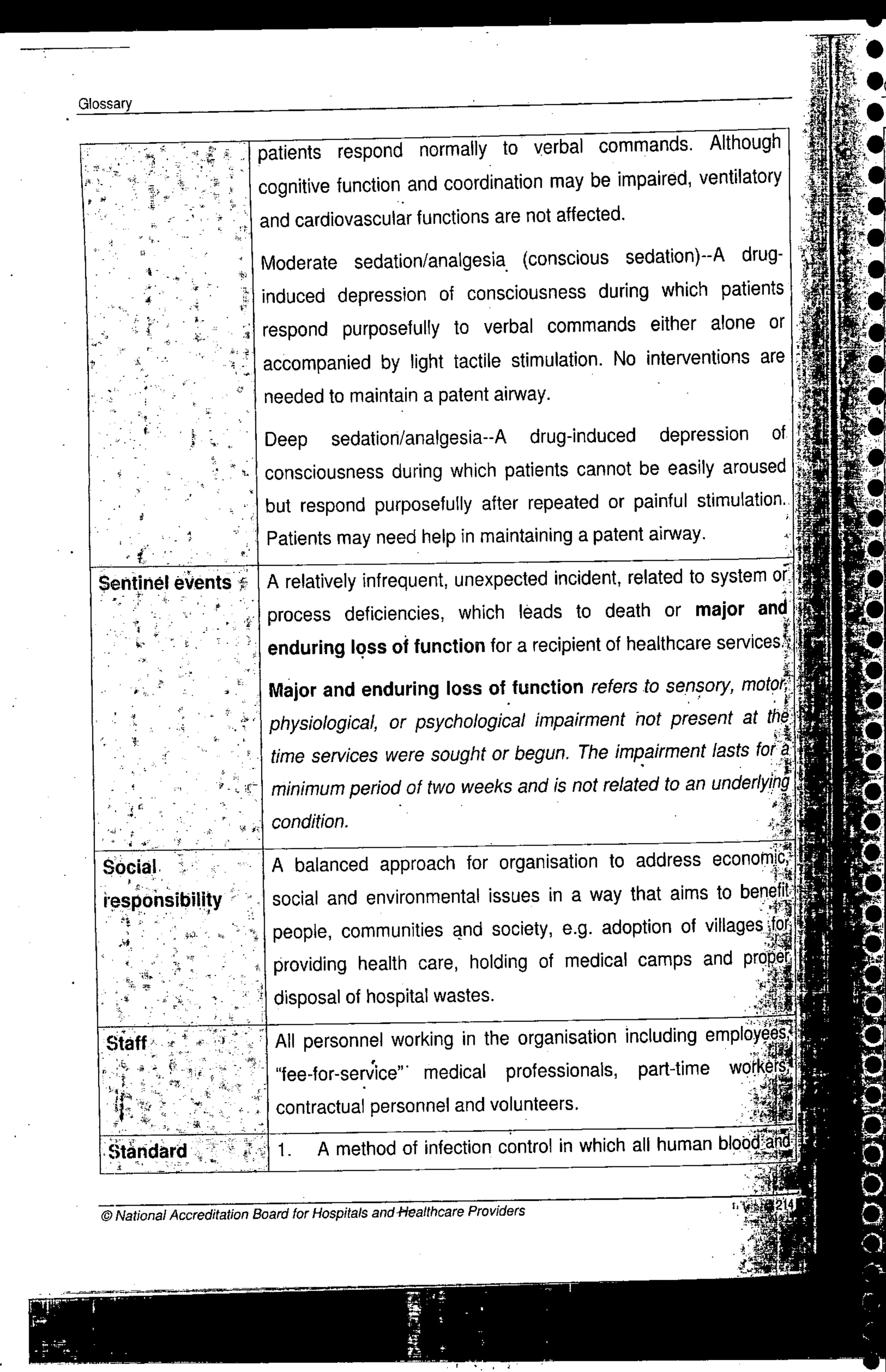 NABH Standards 3rd Edition