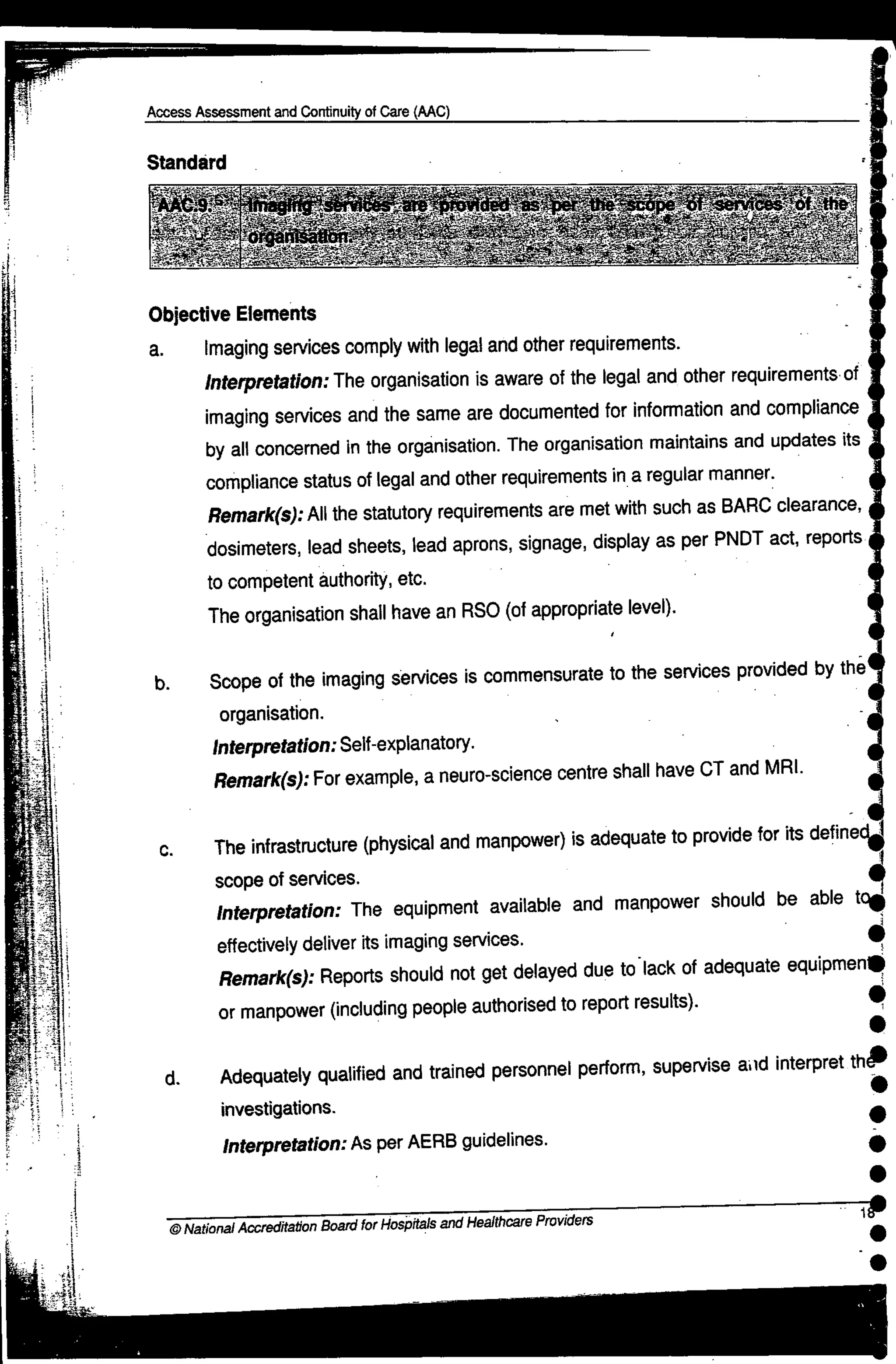 NABH Standards 3rd Edition