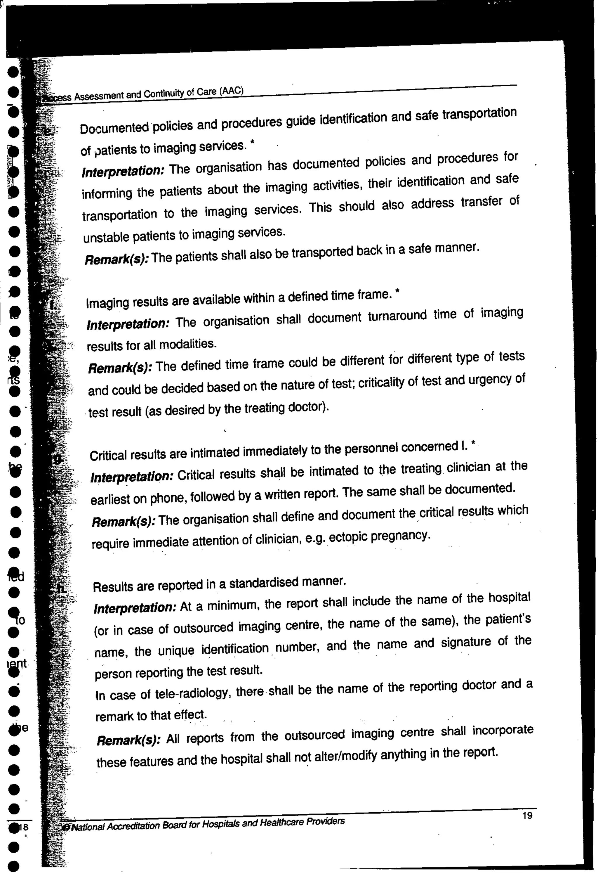 NABH Standards 3rd Edition