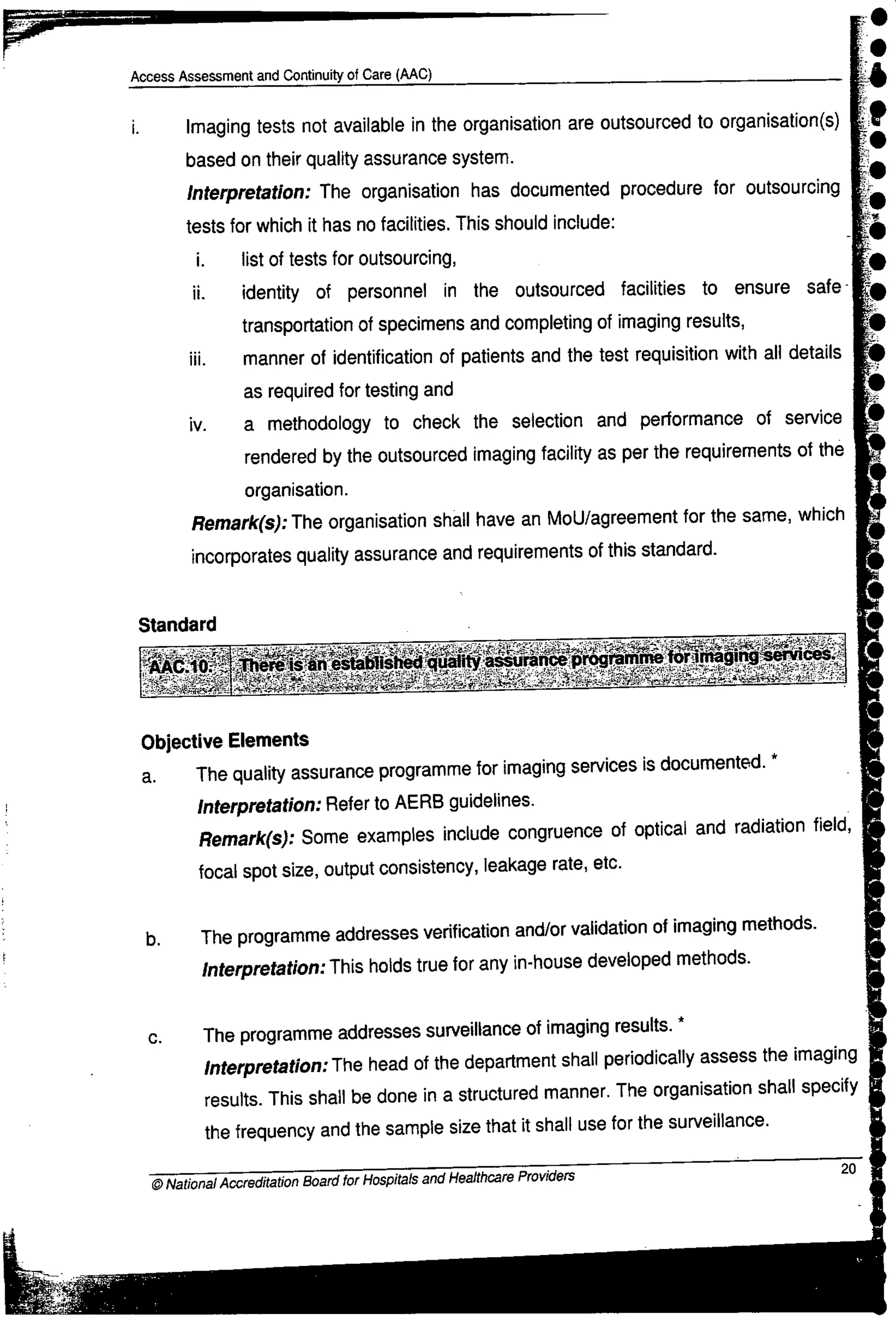 NABH Standards 3rd Edition