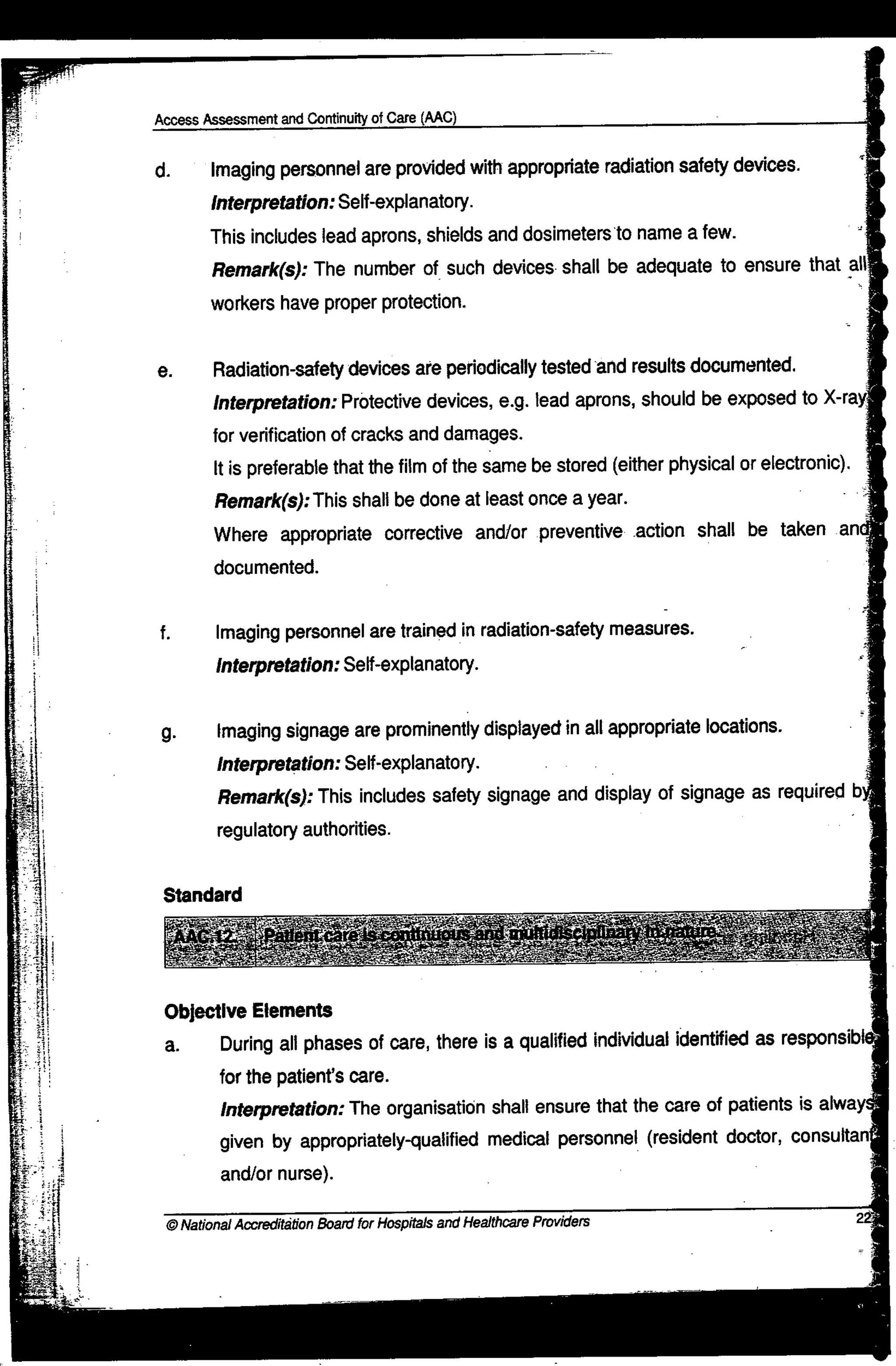 NABH Standards 3rd Edition
