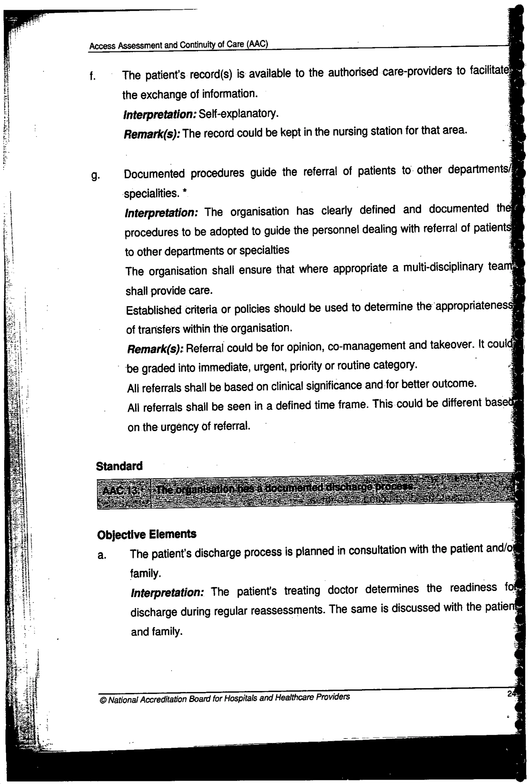 NABH Standards 3rd Edition