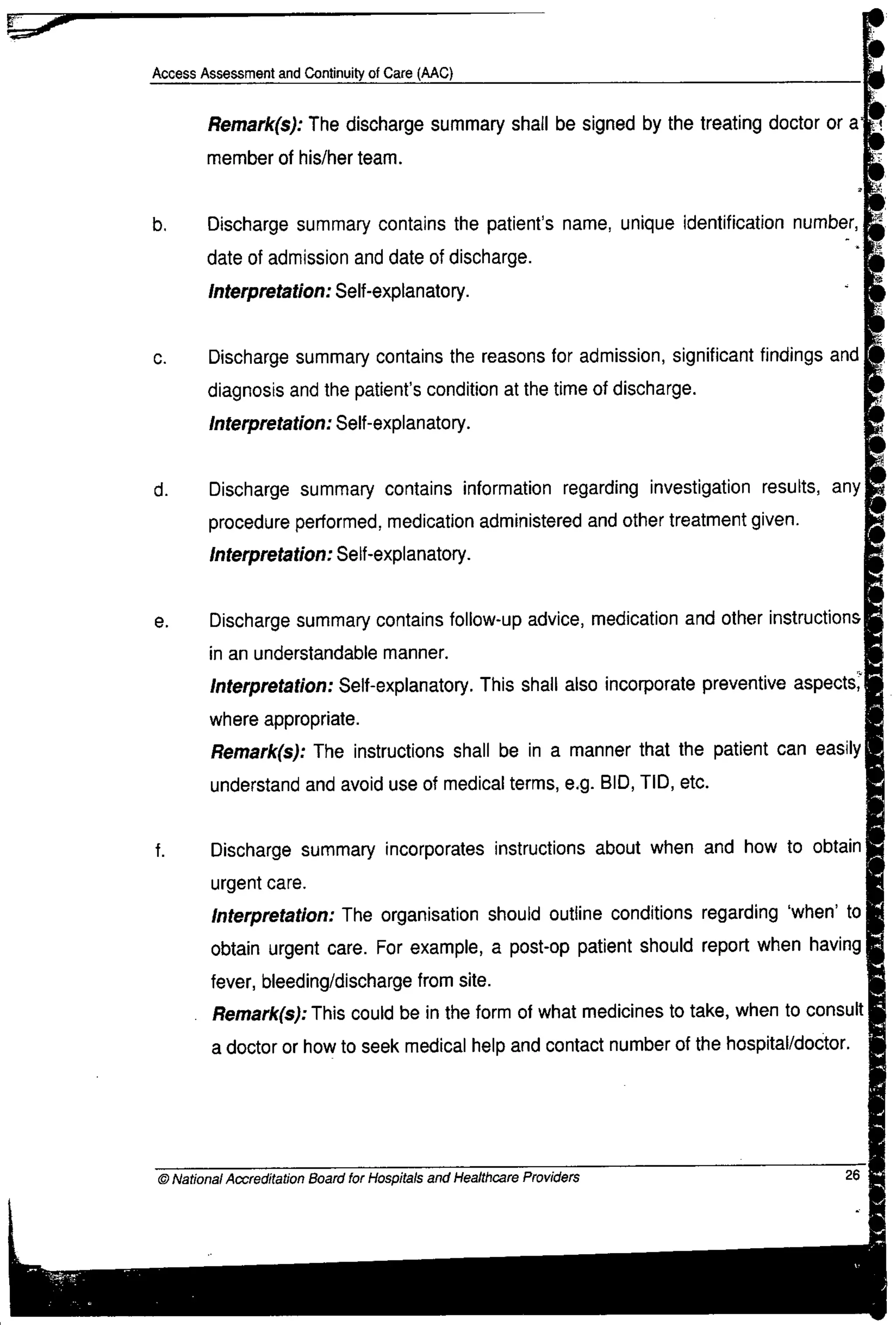NABH Standards 3rd Edition