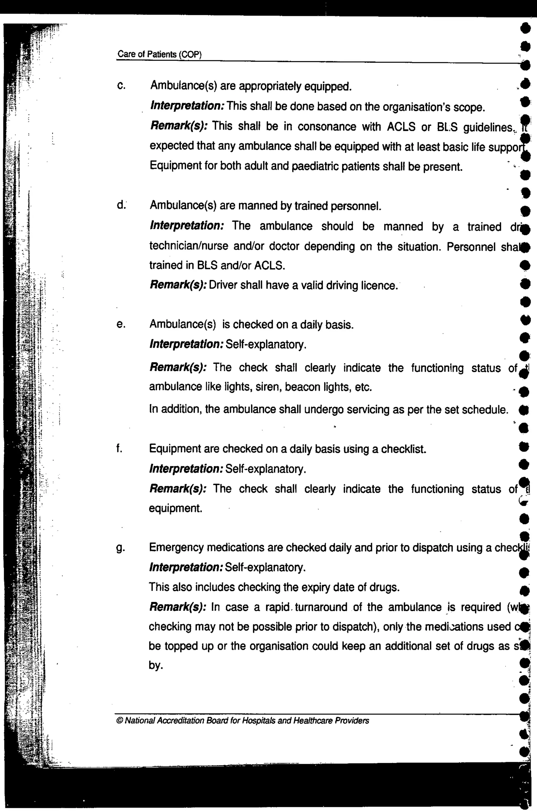 NABH Standards 3rd Edition
