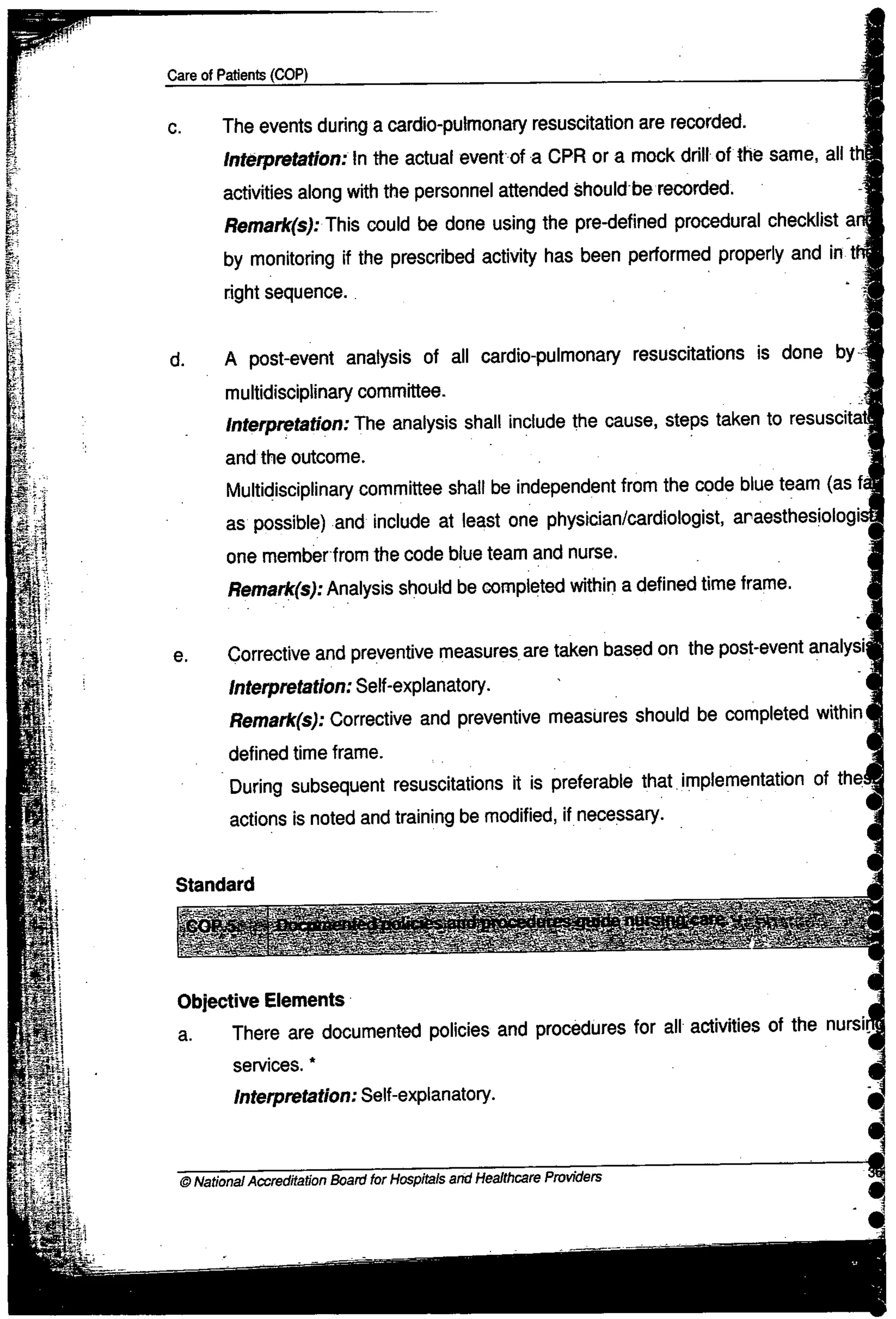 NABH Standards 3rd Edition