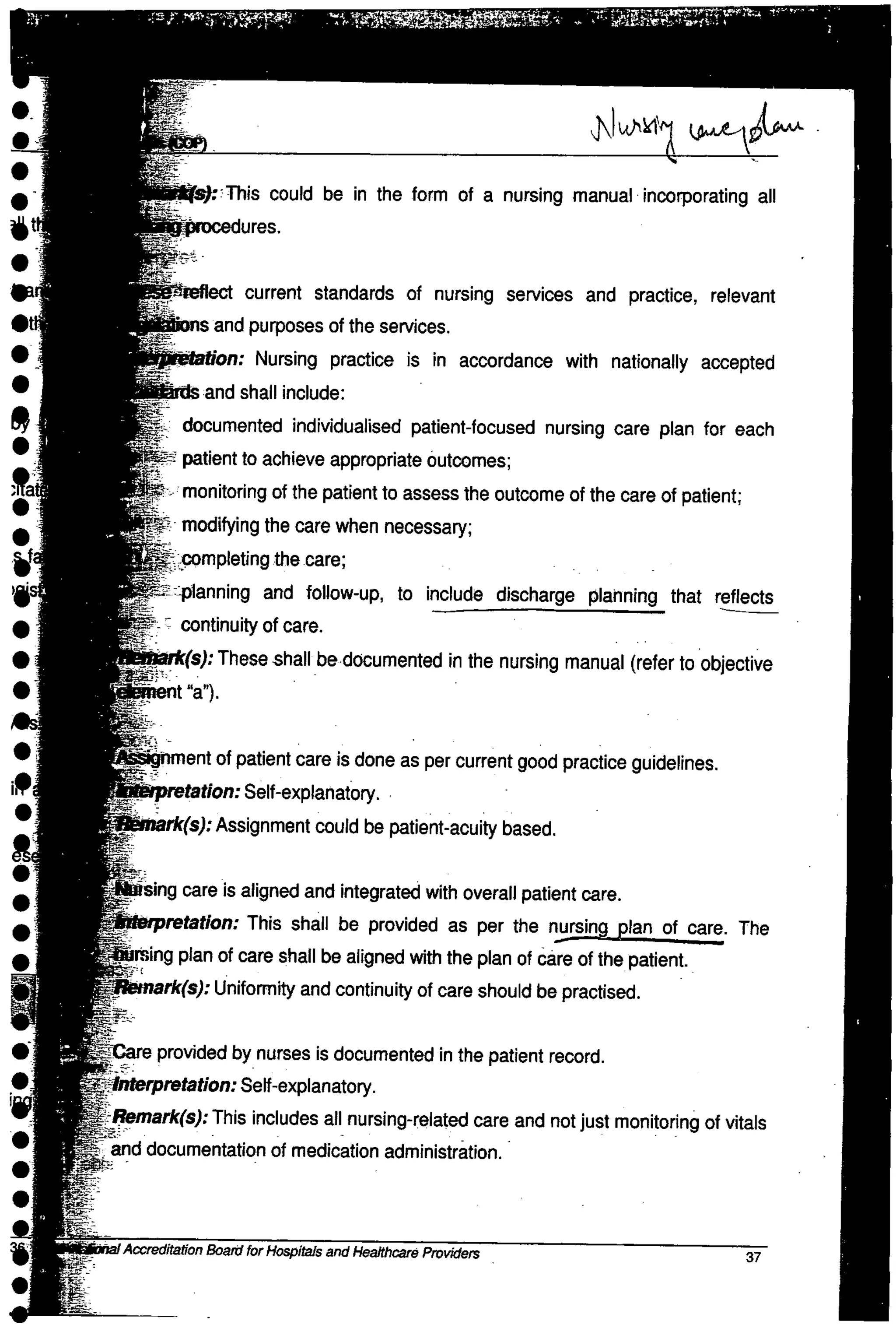 NABH Standards 3rd Edition