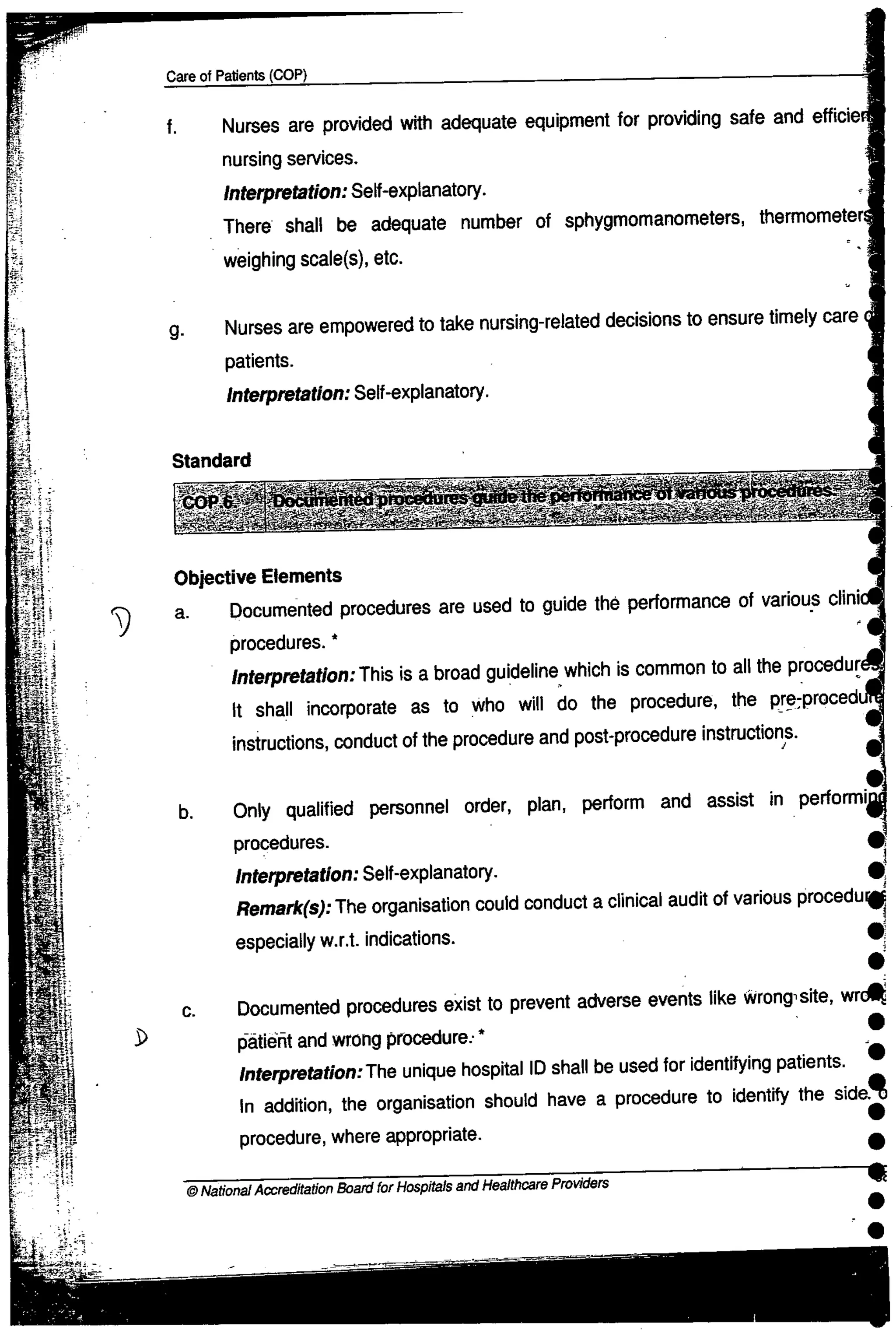 NABH Standards 3rd Edition