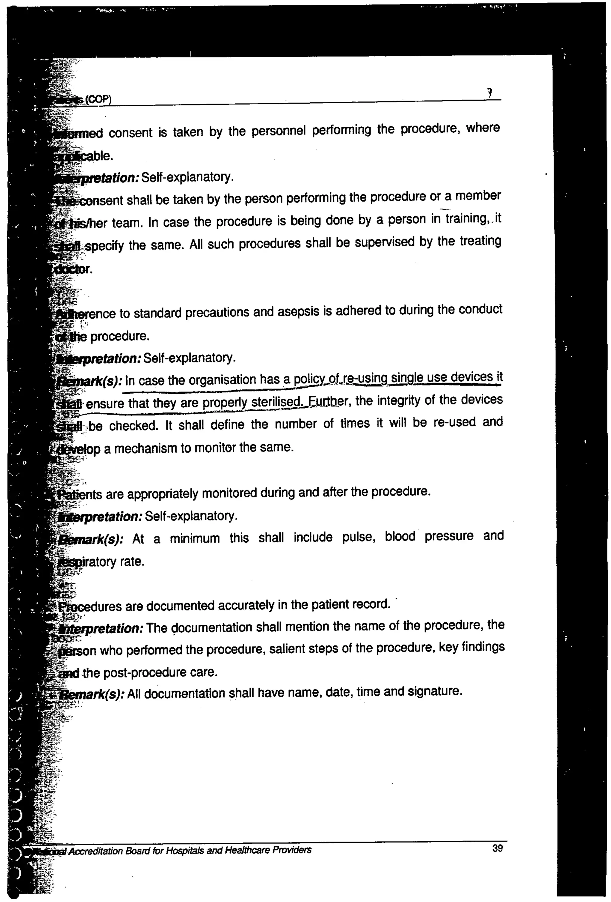 NABH Standards 3rd Edition