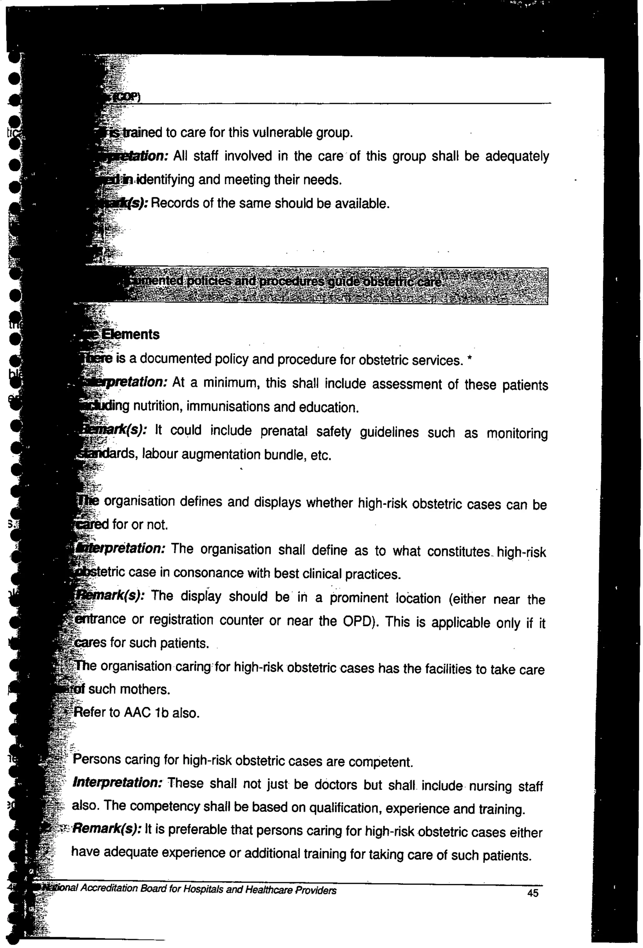 NABH Standards 3rd Edition