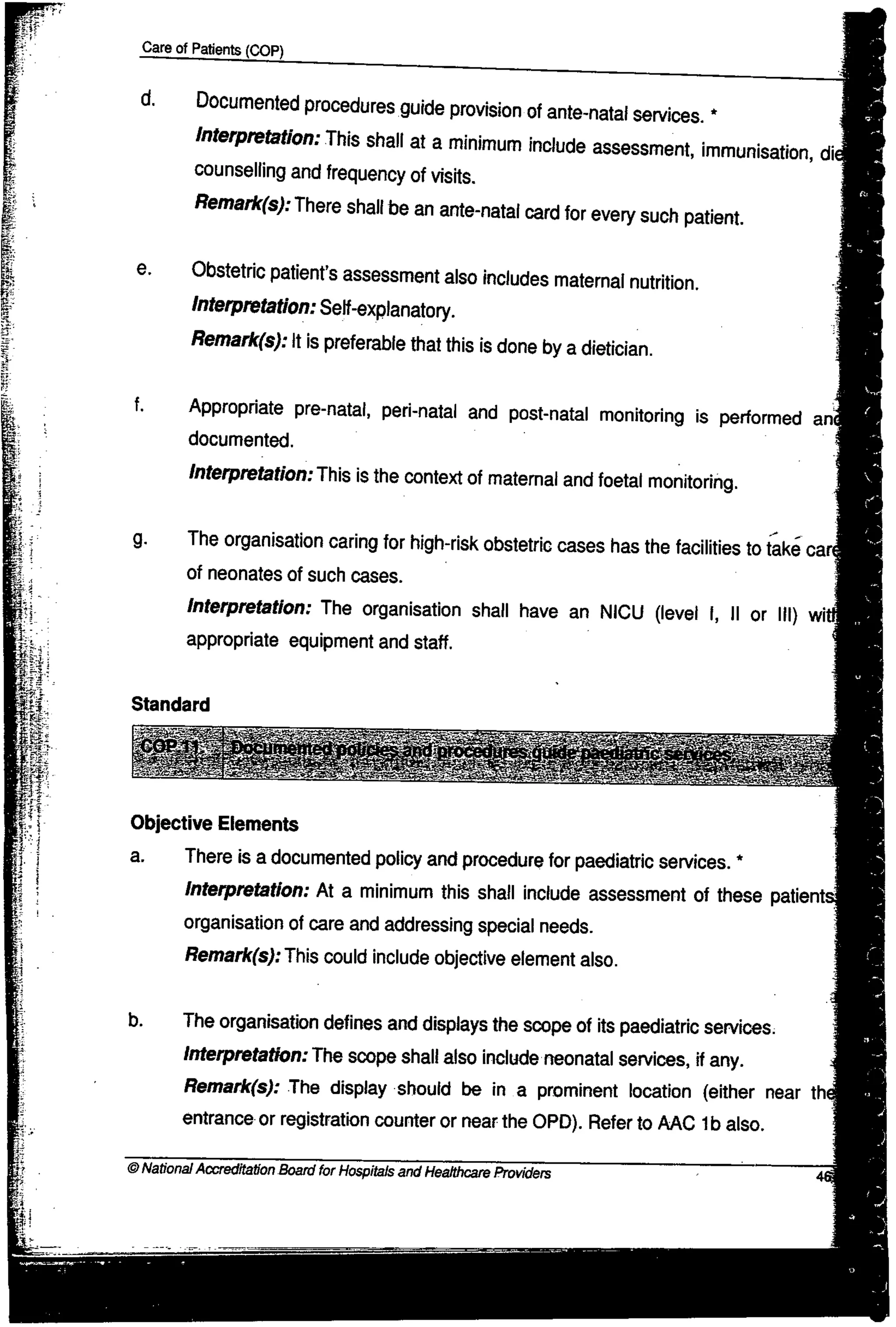 NABH Standards 3rd Edition