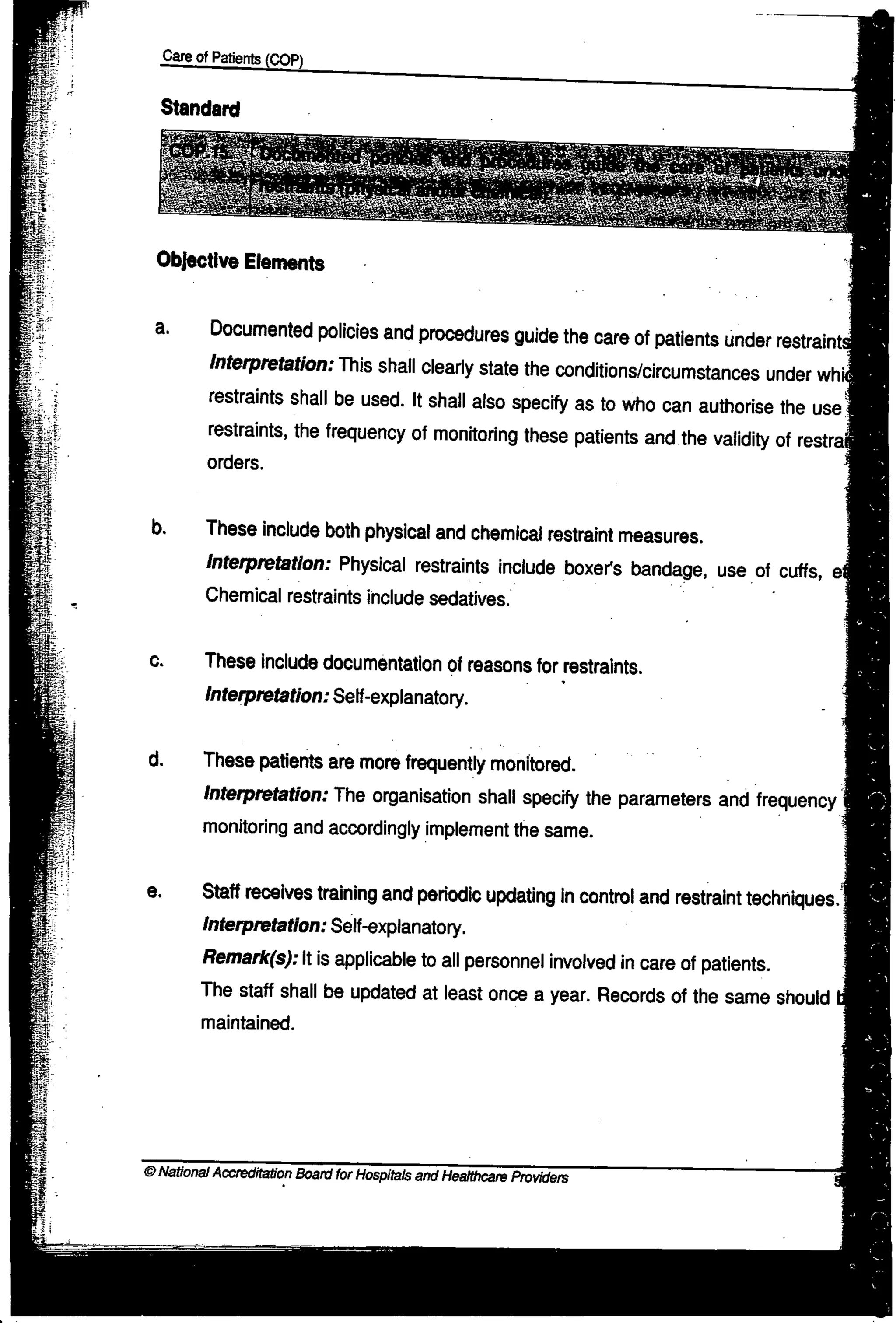 NABH Standards 3rd Edition