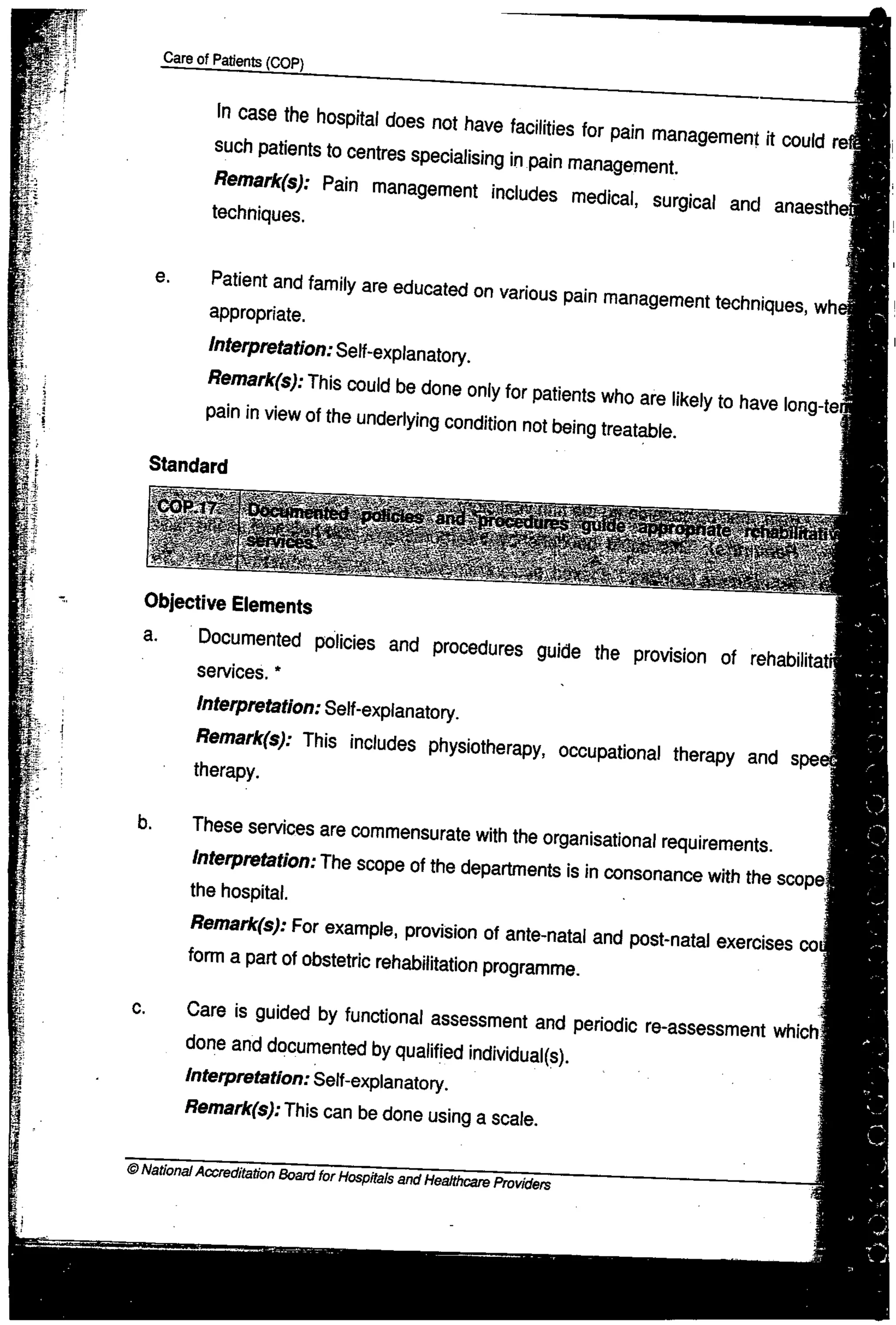 NABH Standards 3rd Edition