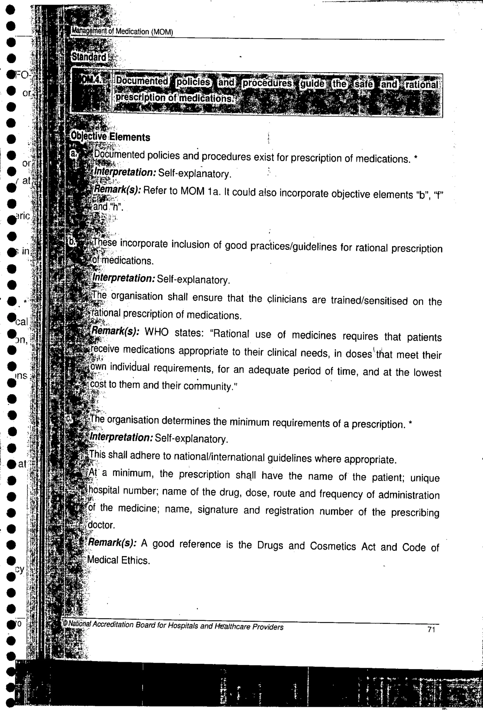 NABH Standards 3rd Edition
