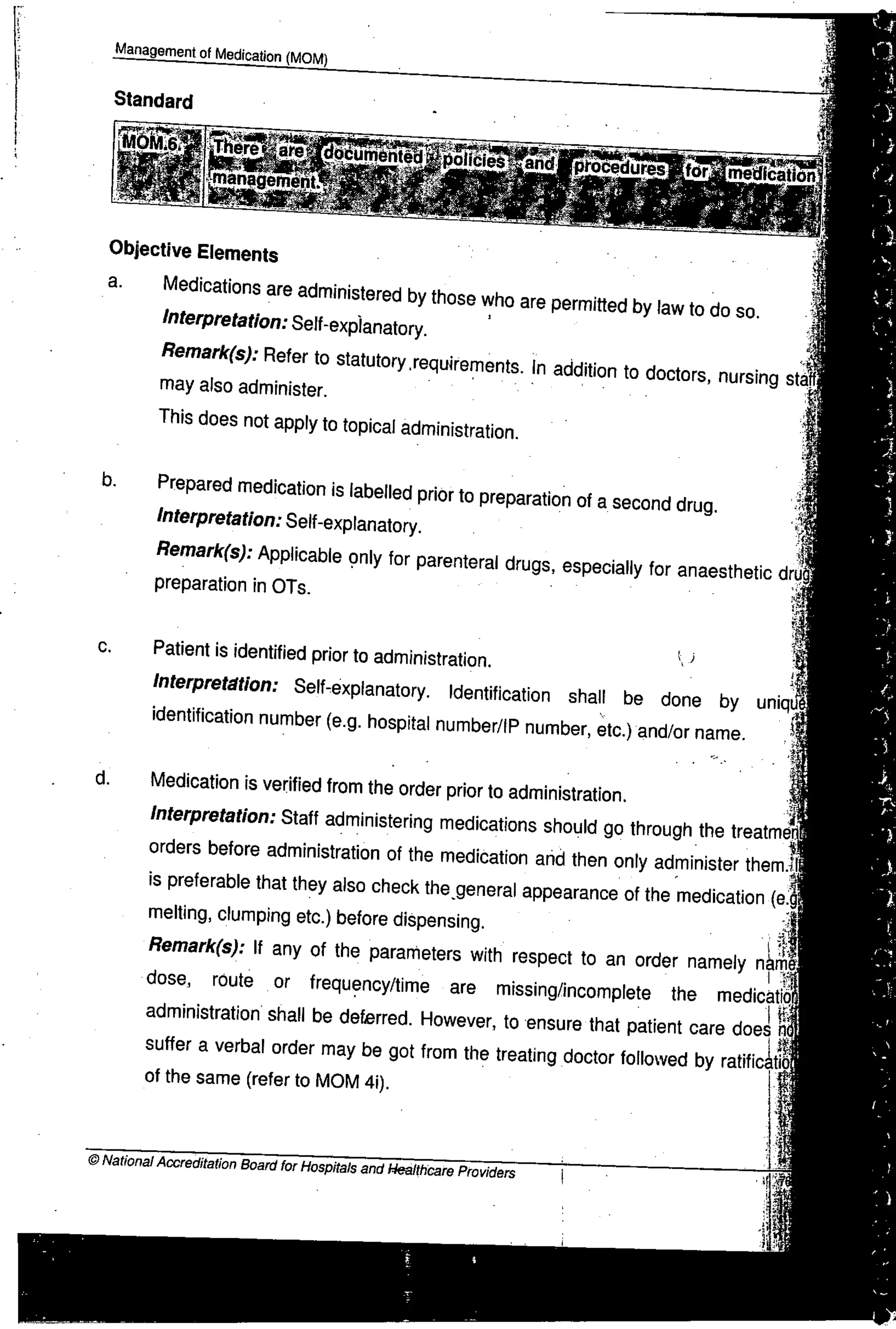 NABH Standards 3rd Edition