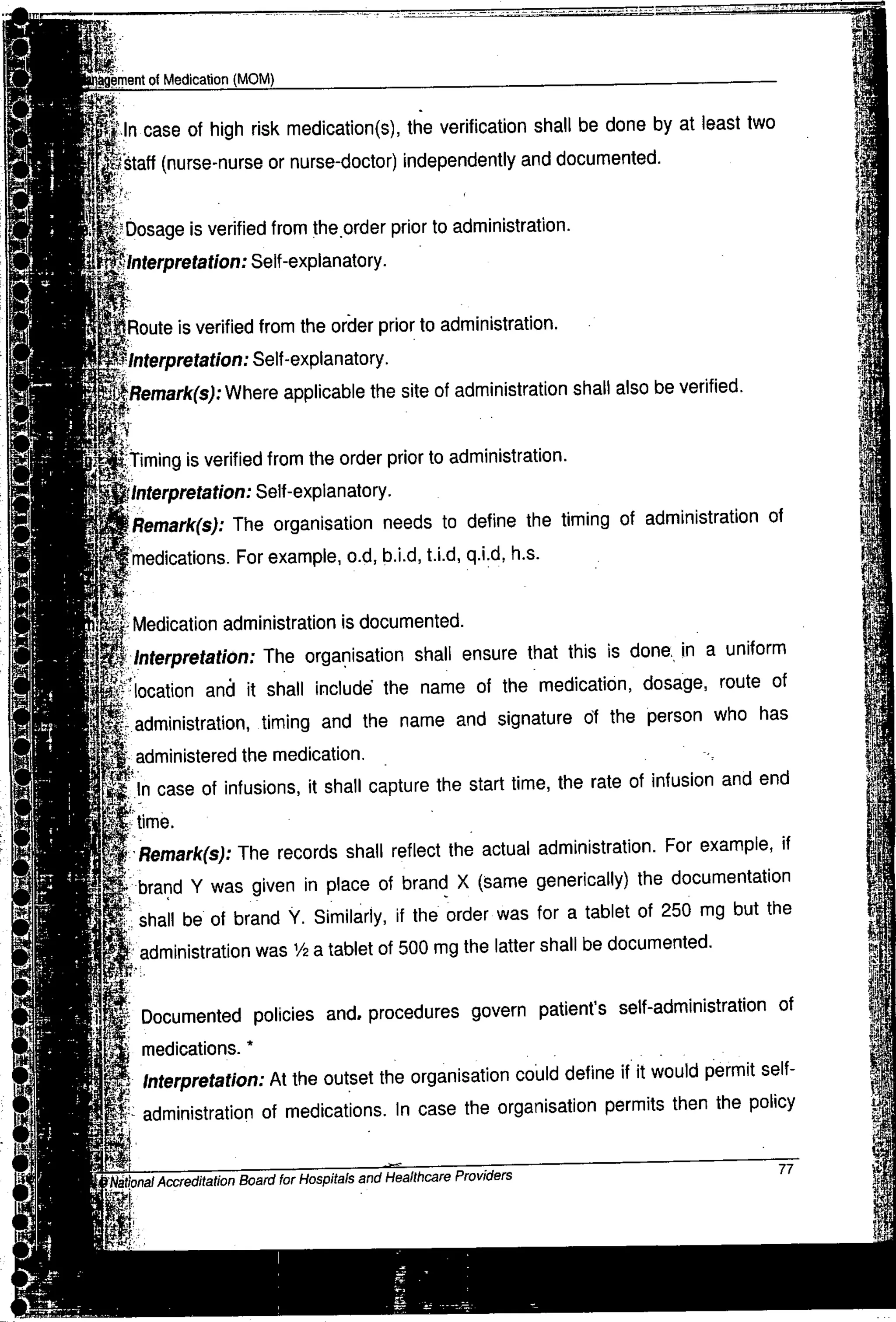 NABH Standards 3rd Edition