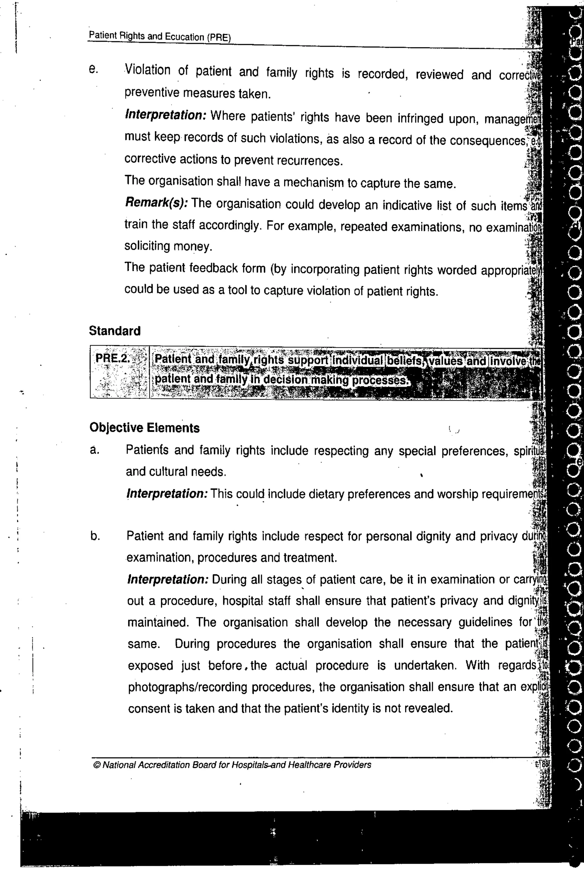 NABH Standards 3rd Edition