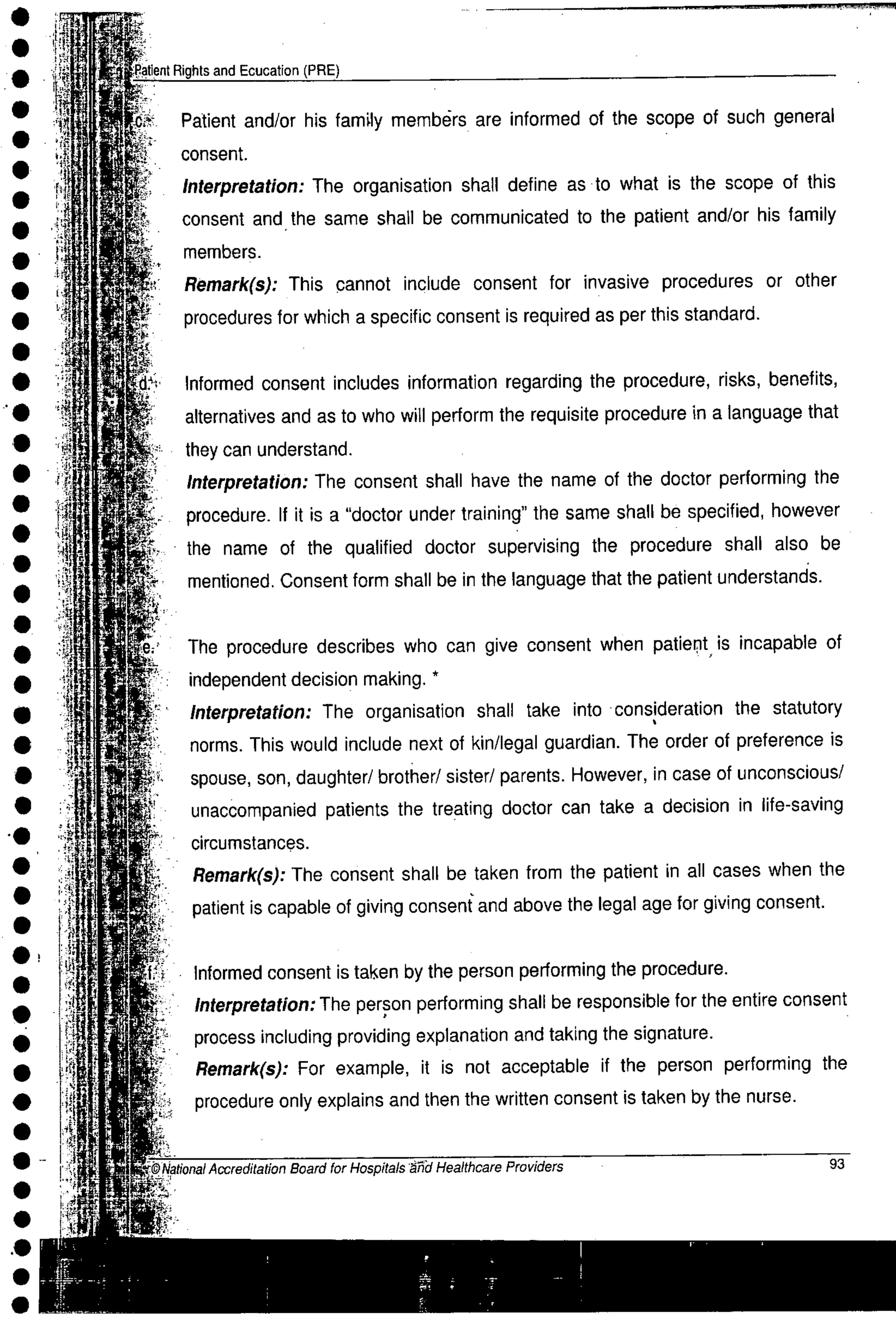 NABH Standards 3rd Edition