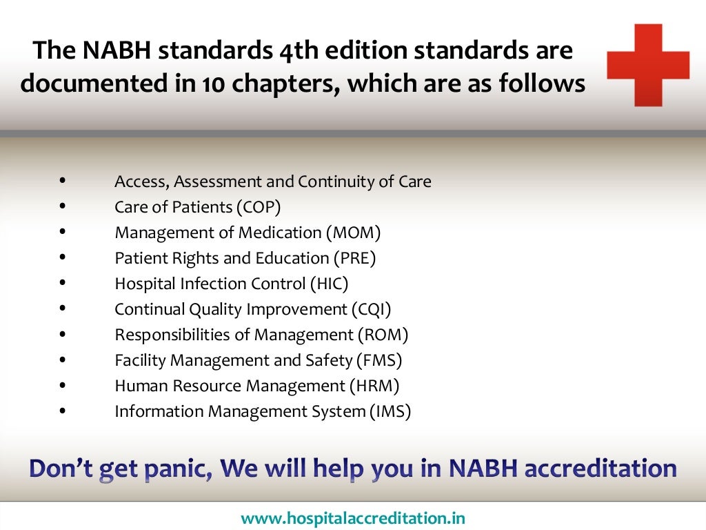NABH Standards And Its Requirements