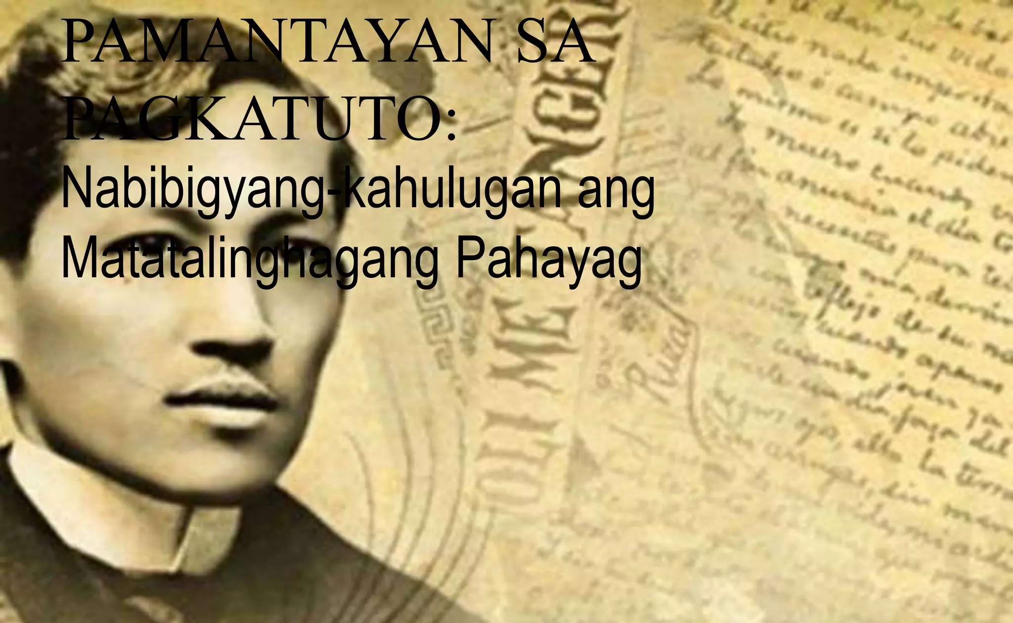 Filipino 9 (Noli Me Tangere): Kabanata 1 (Nabibigyang-kahulugan ang ...