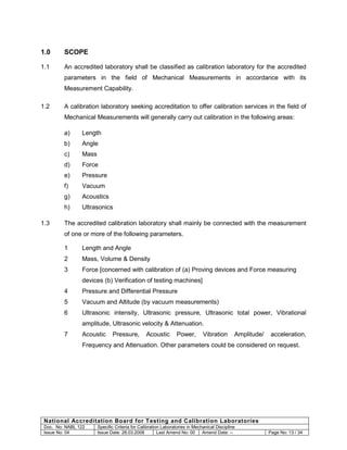 NABL 122 Mechanical | PDF