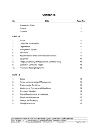 NABL 122 Mechanical | PDF