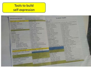 Tools to build
self-expression
 