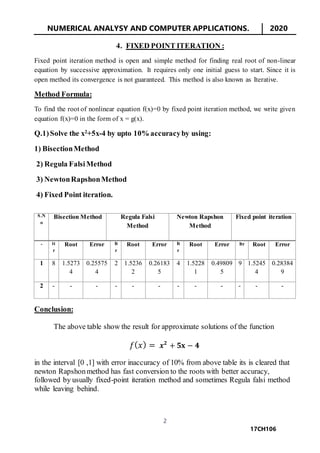 Numerical Analysis and Computer Applications | DOCX