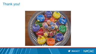 #NACAC17
Thank you!
 