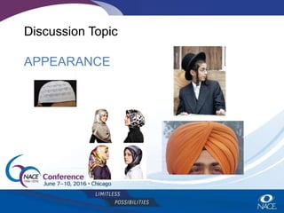 Discussion Topic
APPEARANCE
 