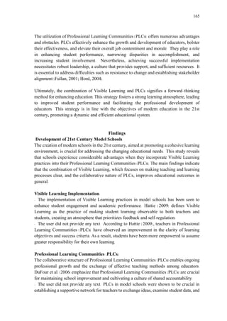 Strategies for the establishment of a 21st-century model school for ...